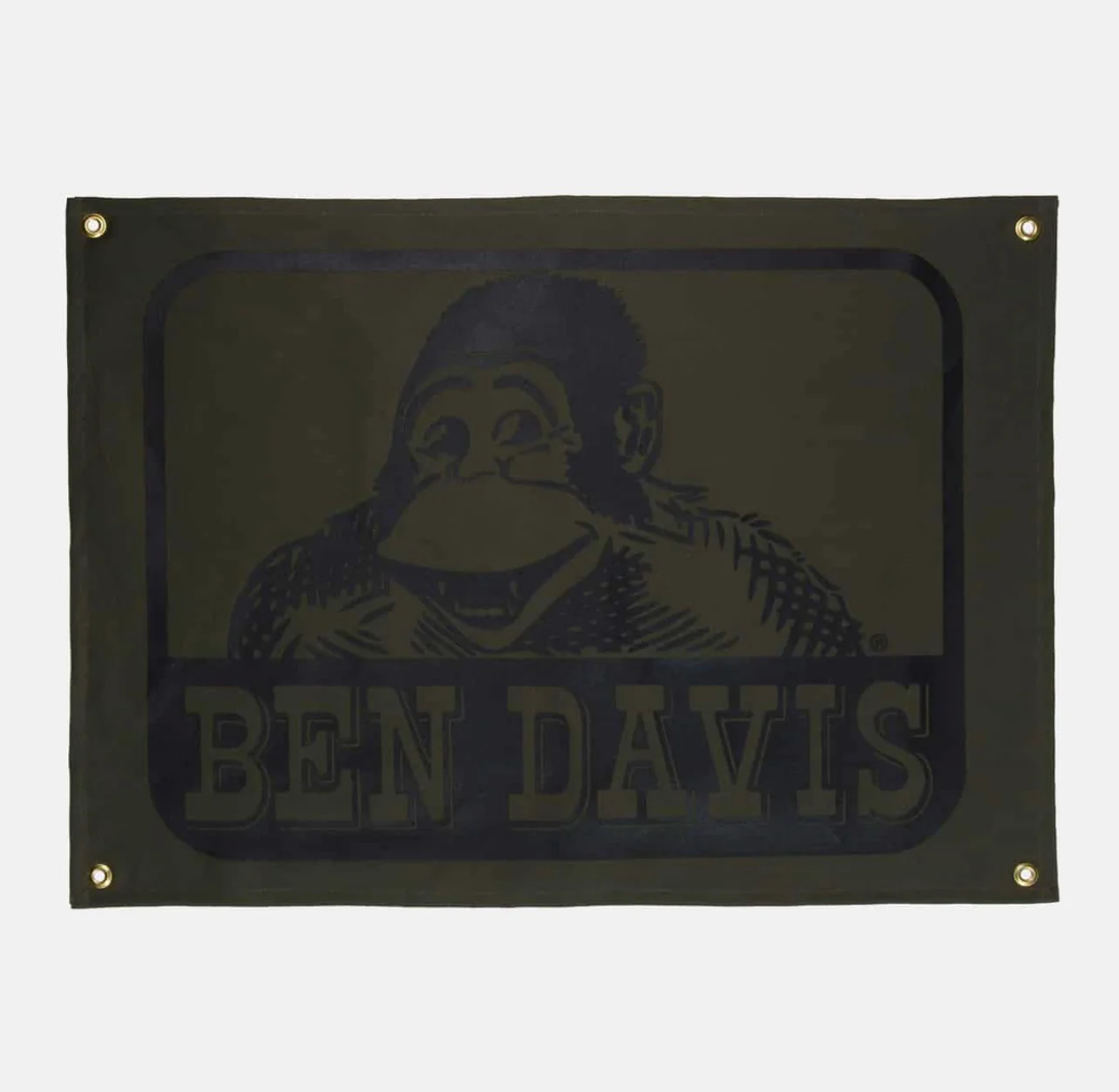BEN DAVIS "LOGO" BANNER (OLIVE)