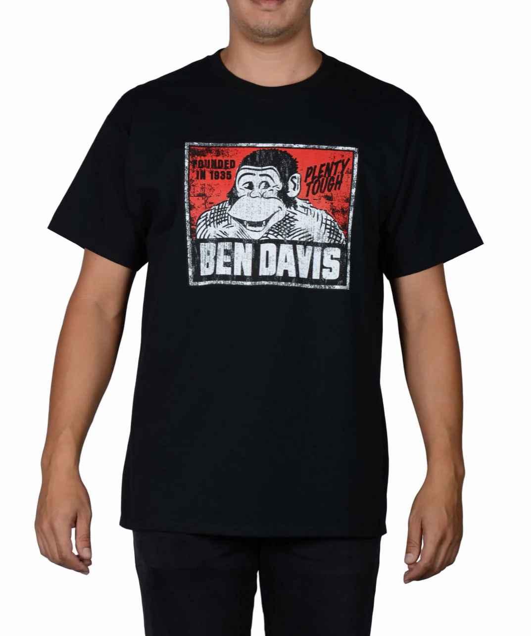 BEN DAVIS "VINTAGE LOGO" TEE (BLACK)