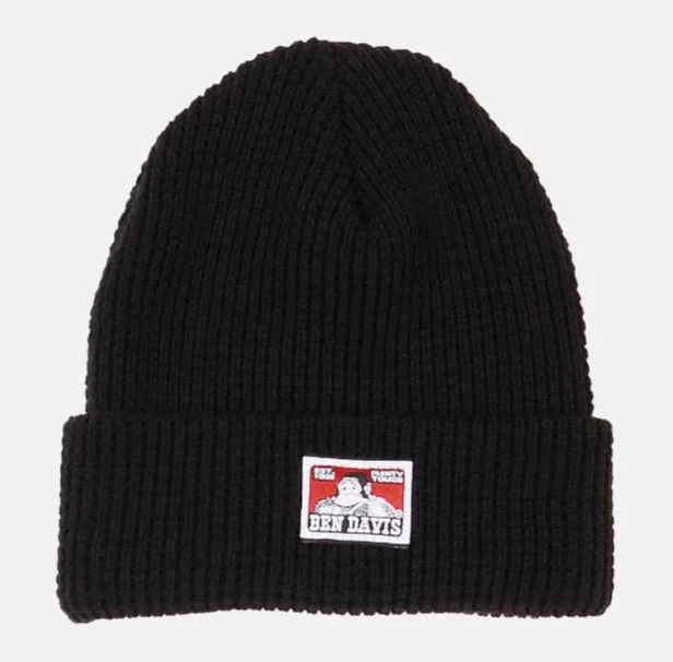 BEN DAVIS "WAFFLE" BEANIE (BLACK)