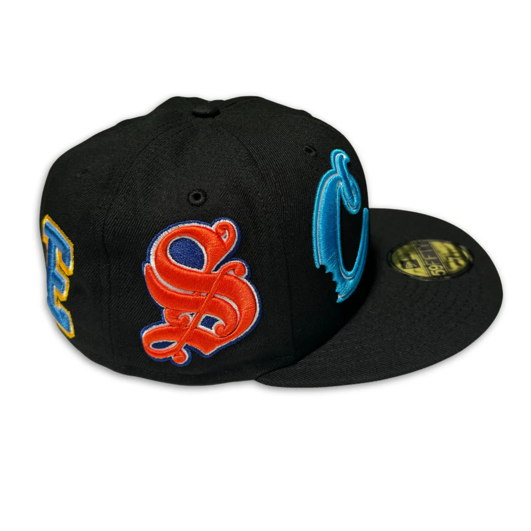 COOKIES X NEW ERA "PASADENA" FITTED CAP (BLACK/MULTI) - Image 4