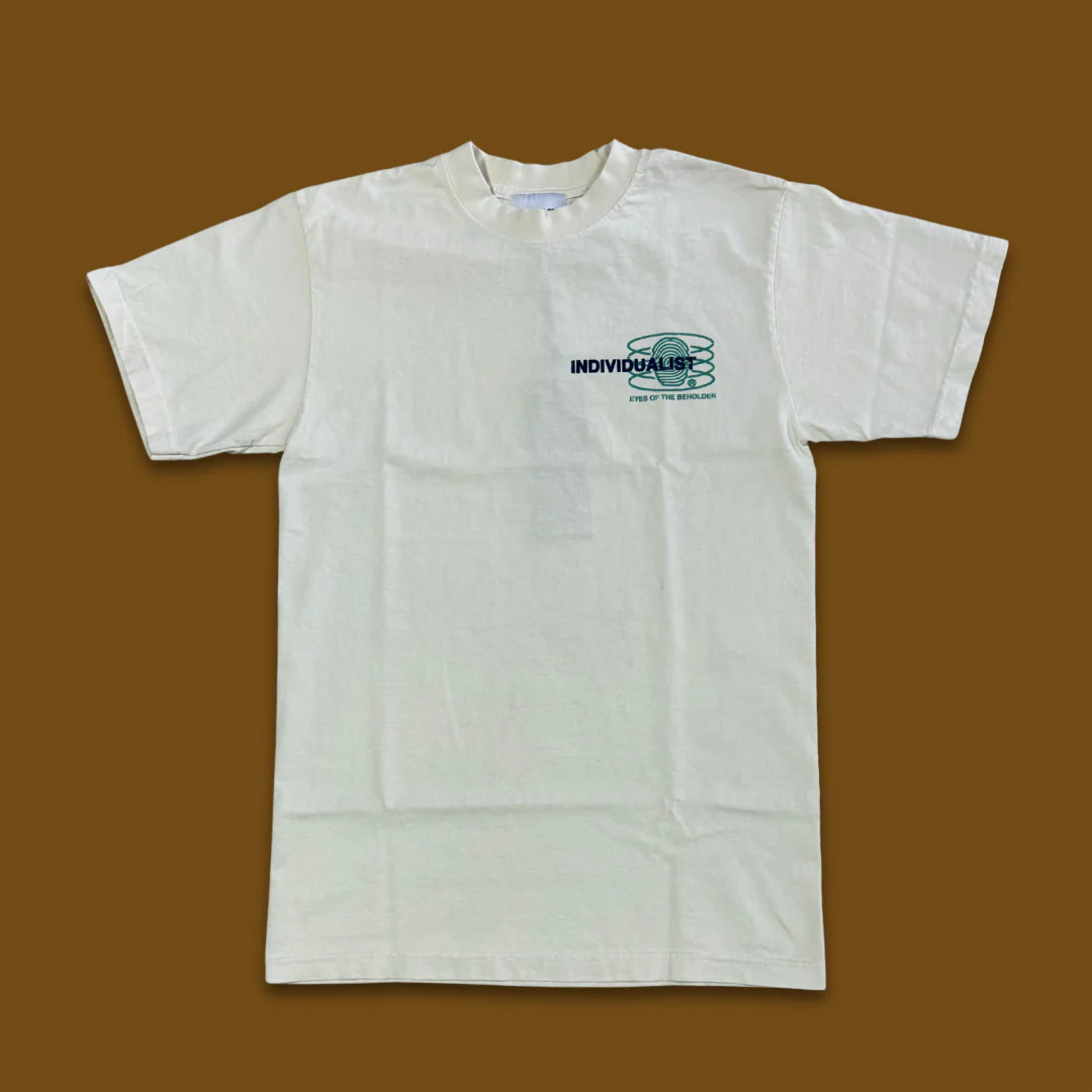 INDIVIDUALIST LAB "TEST HAND PRINT" TEE (CREAM) - Image 2