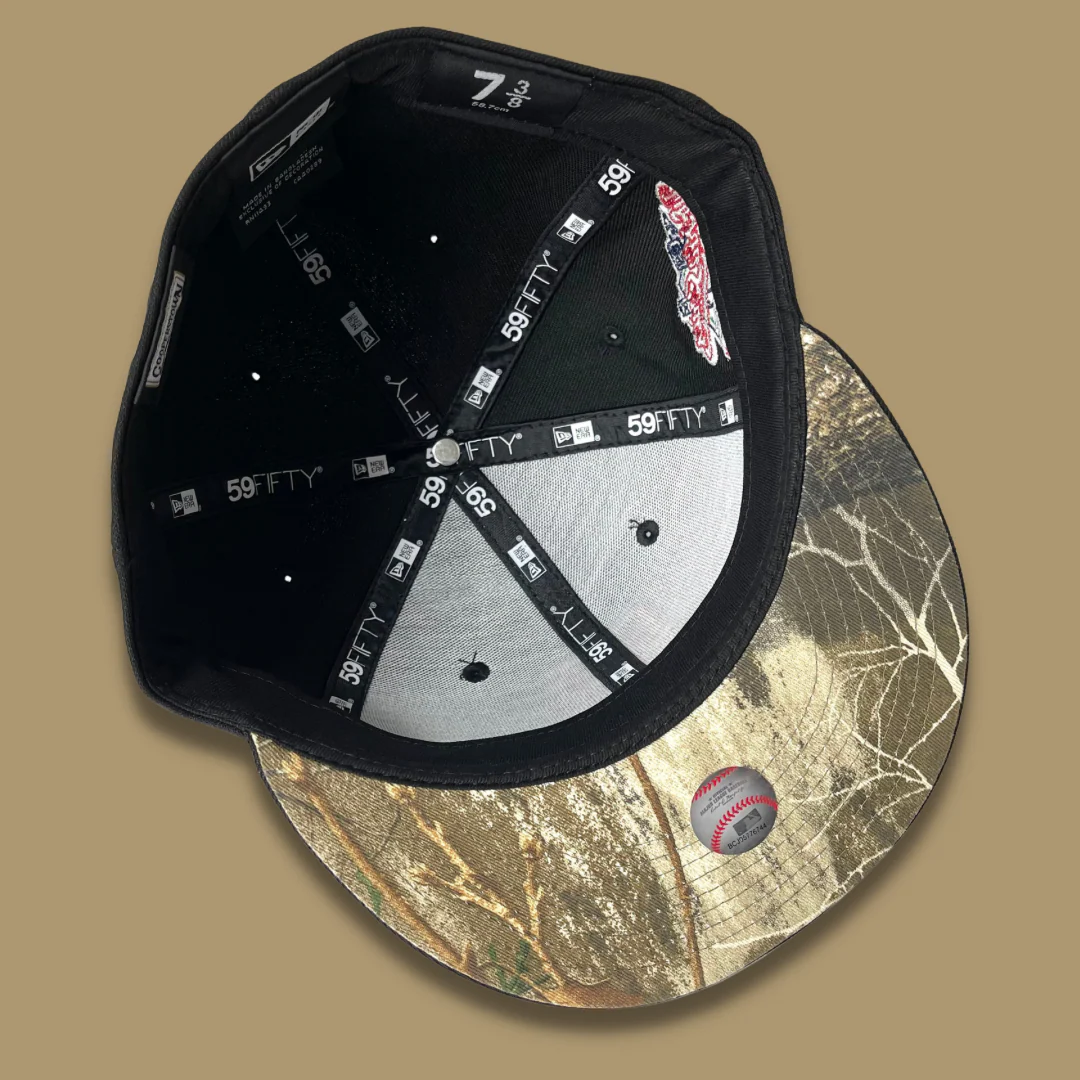 NEW ERA "REAL TREE UV" SAN FRANCISCO GIANTS FITTED HAT (BLACK/ORANGE) - Image 4