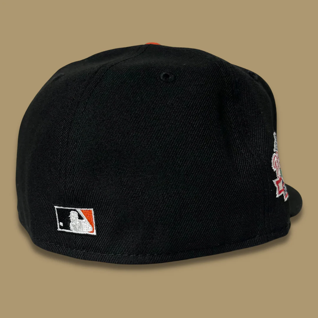 NEW ERA "REAL TREE UV" SAN FRANCISCO GIANTS FITTED HAT (BLACK/ORANGE) - Image 5