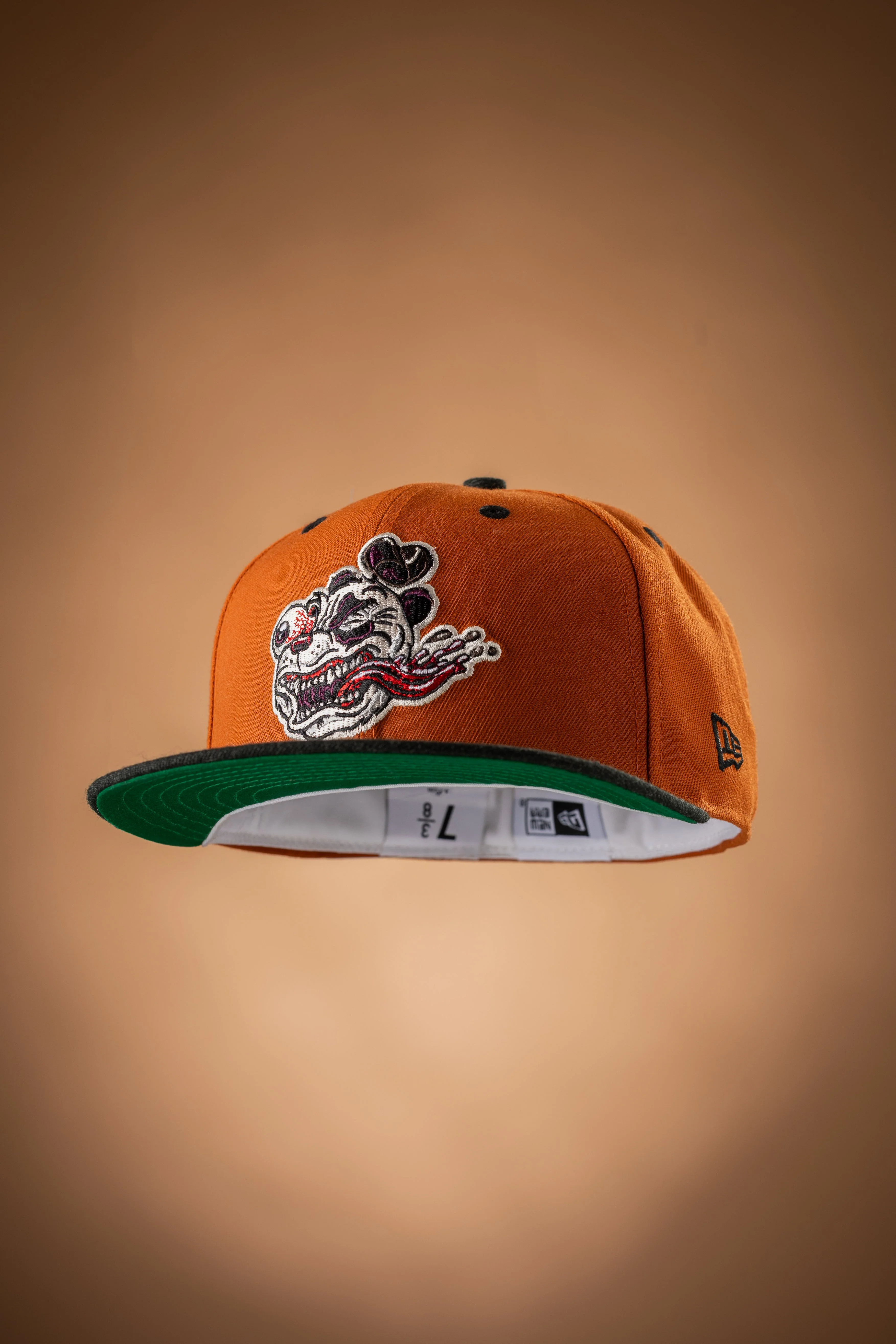 SFC X NMC "RED PANDA" NEW ERA FITTED HAT (RUST ORANGE/HEATHER BLACK)