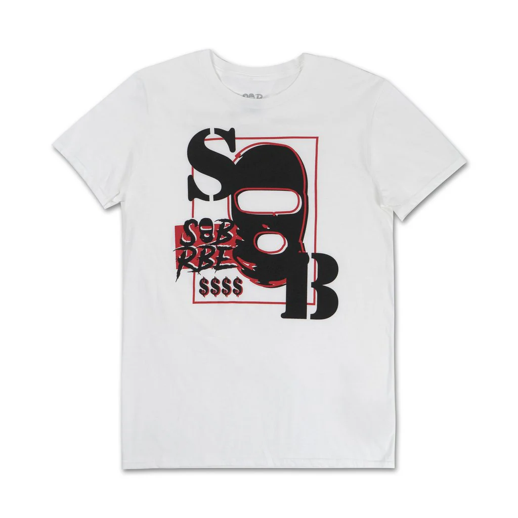 SOB X RBE "SKI MASK" TEE