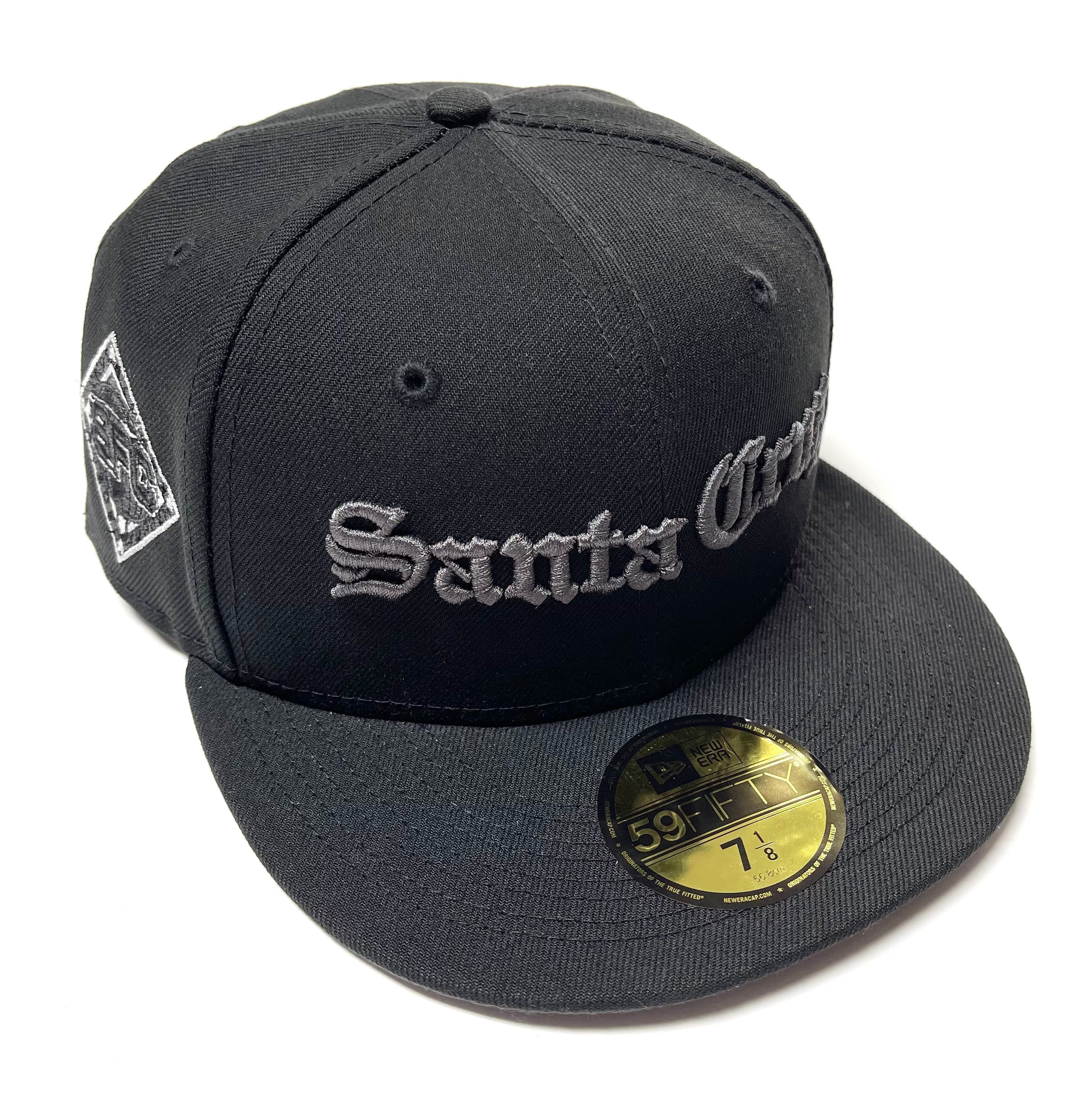 SFC X NEW ERA "OLD E" FITTED HAT (BLACK/CHARCOAL GREY) - Image 3