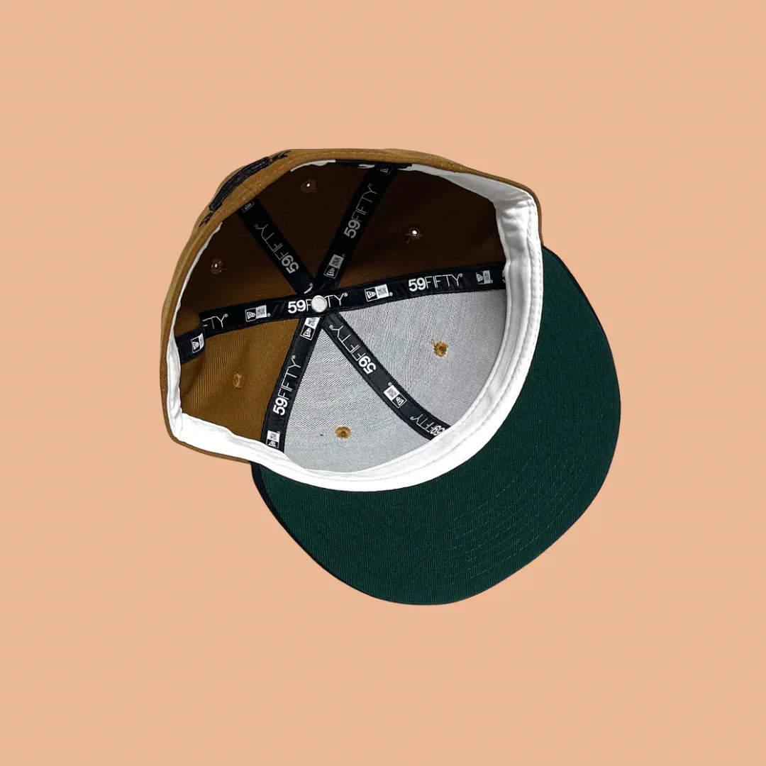 SFC X SICK WID IT RECORDS "DOWN & DIRTY" NEW ERA FITTED HAT (BROWN/BLACK) - Image 9