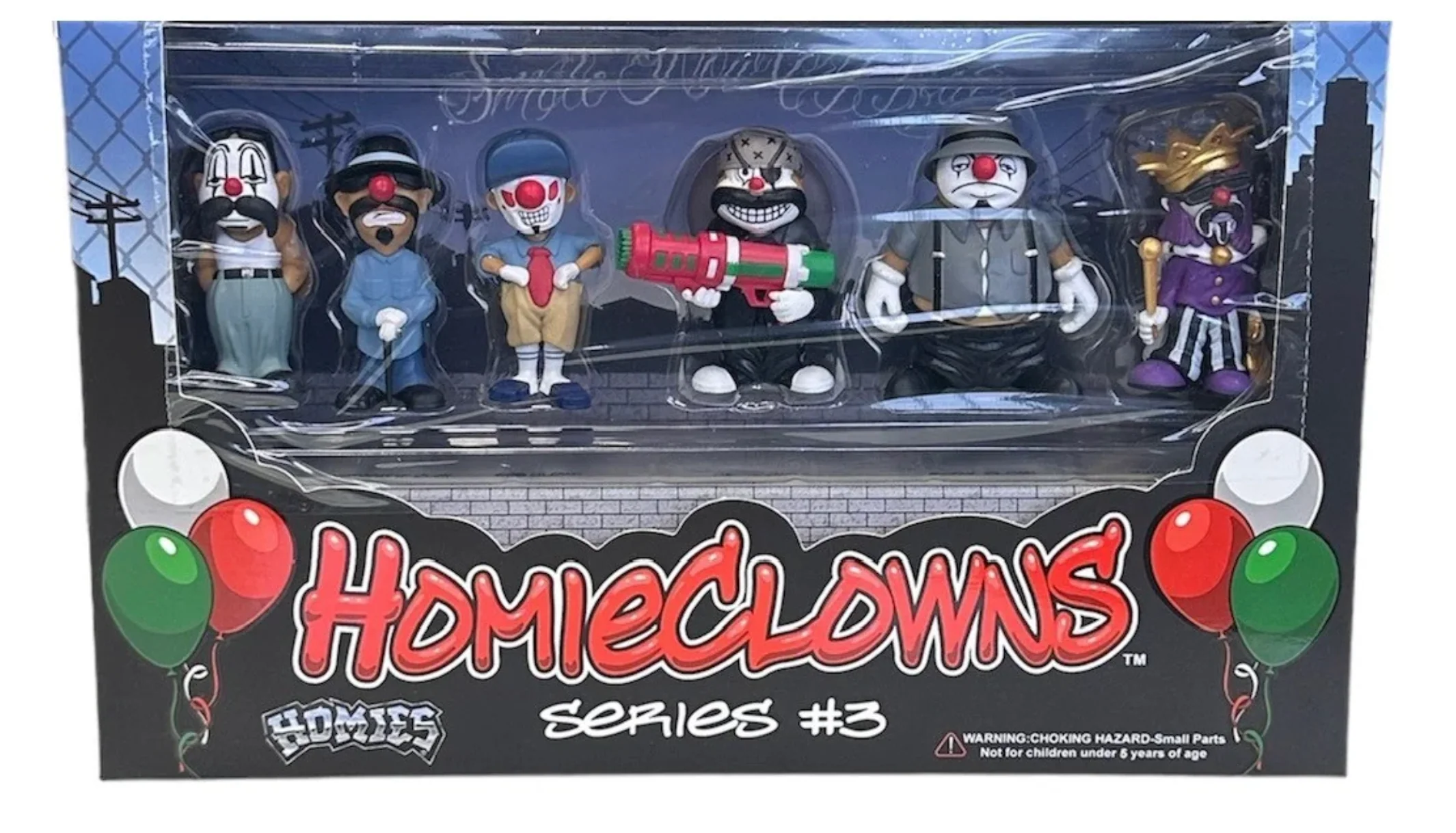 HOMIES "HOMIE CLOWNS" SERIES 3 FIGURE BOX SET