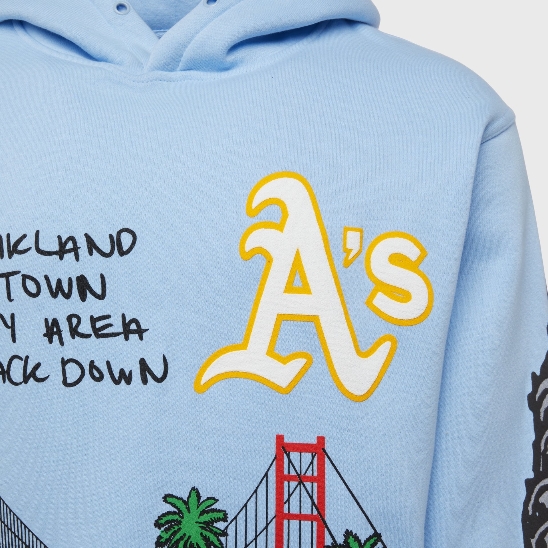 HOMME FEMME X KOOL KIY "CALI 2 NYC" HOODIE (LIGHT BLUE) - Image 3