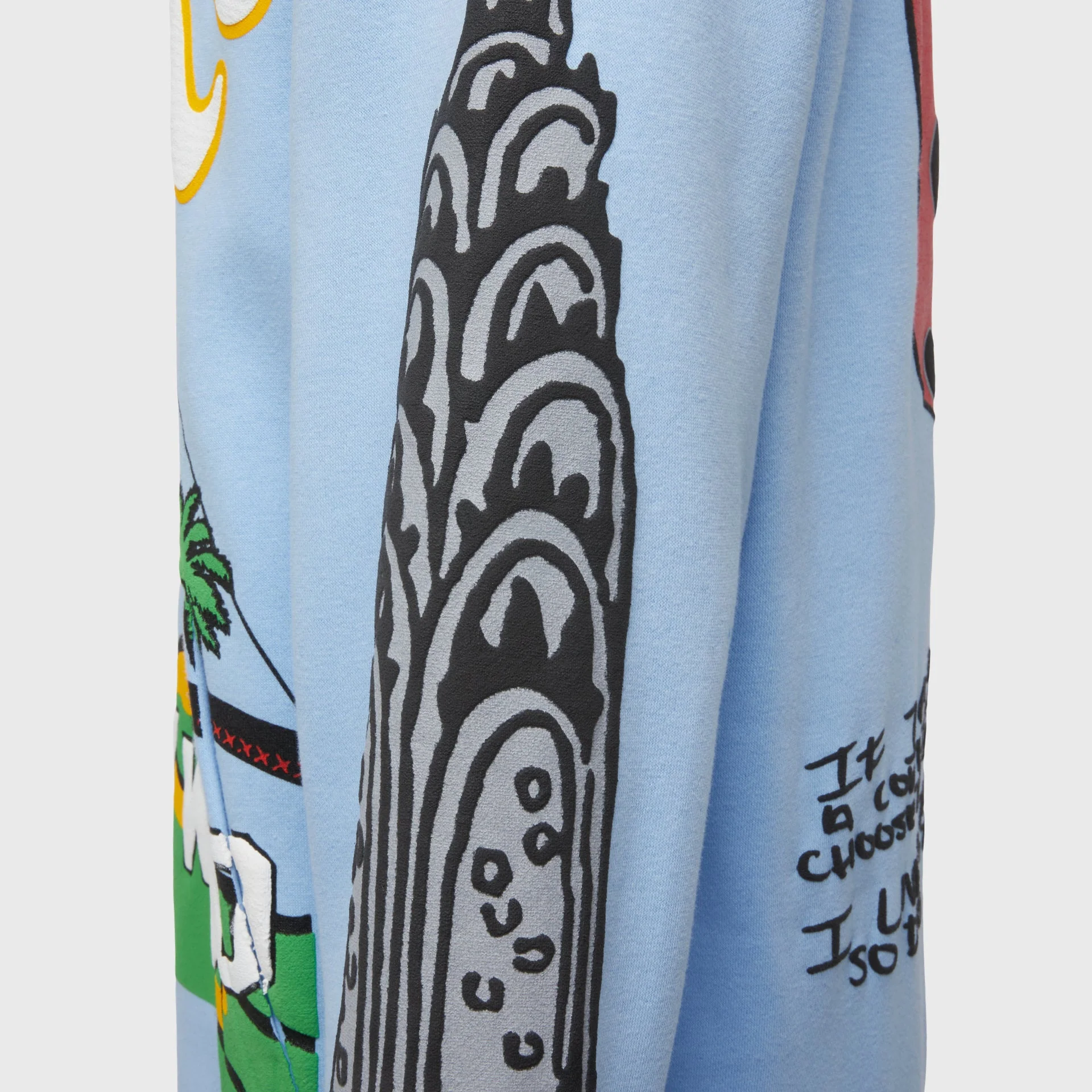 HOMME FEMME X KOOL KIY "CALI 2 NYC" HOODIE (LIGHT BLUE) - Image 5