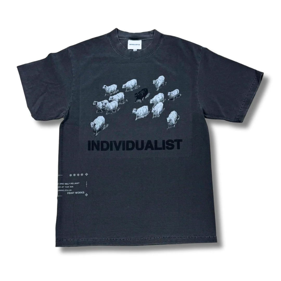 INDIVIDUALIST LAB "BLACK SHEEP" TEE (CHARCOAL)