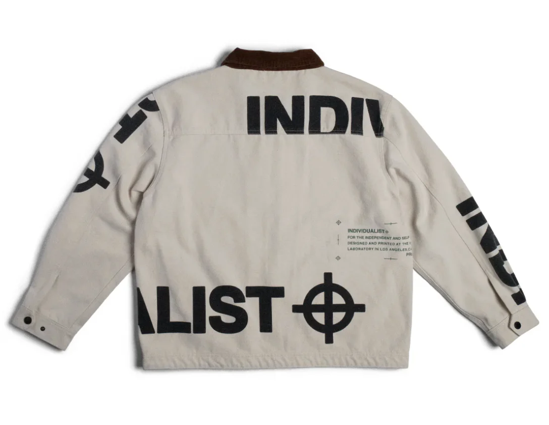 INDIVIDUALIST LAB "CROSSHAIRS" JACKET (ANTIQUE WHITE) - Image 2