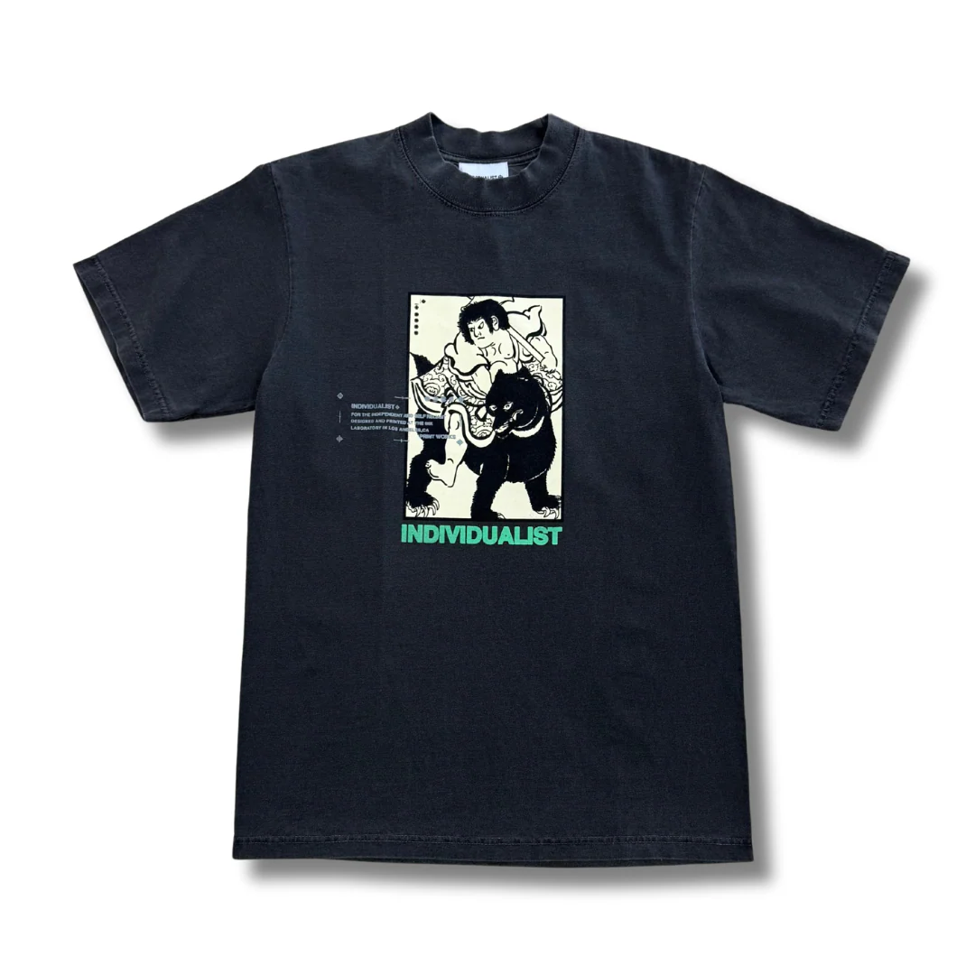 INDIVIDUALIST LAB "KINTARO BOX" TEE (CHARCOAL)