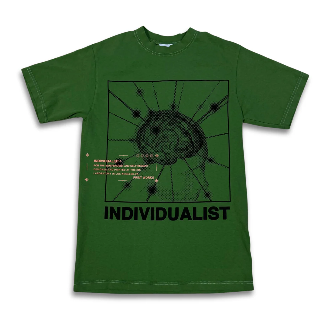 INDIVIDUALIST LAB "KNOWLEDGE OF SELF" TEE (VINTAGE GREEN)