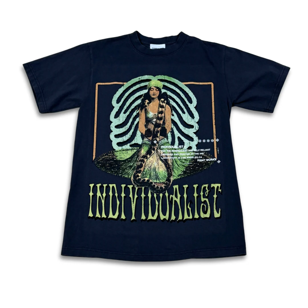 INDIVIDUALIST LAB "SNAKE CHARMER" TEE (VINTAGE NAVY)