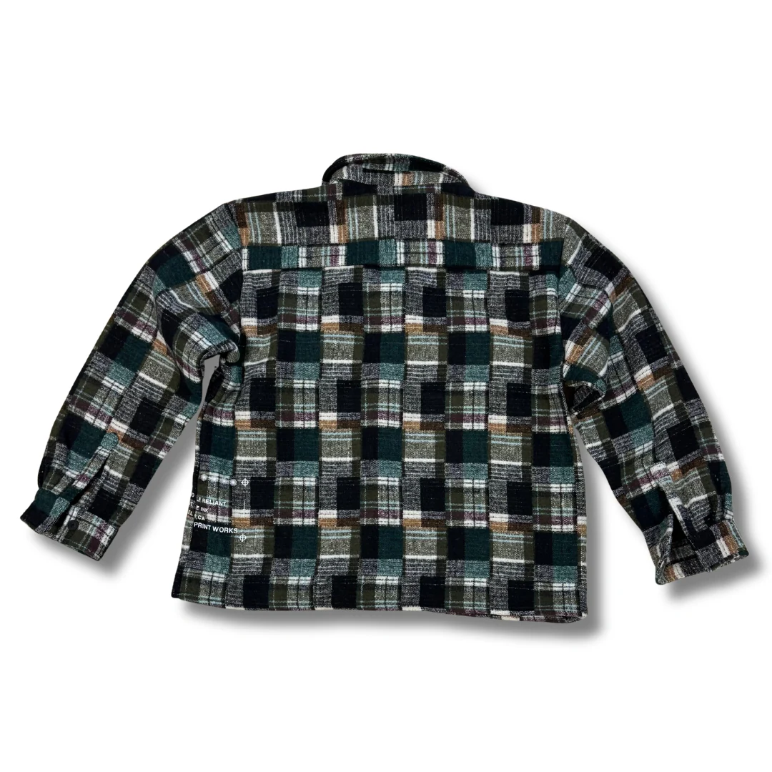 INDIVIDUALIST LAB "SPLATTER" FLANNEL SHIRT (CREAM) - Image 2