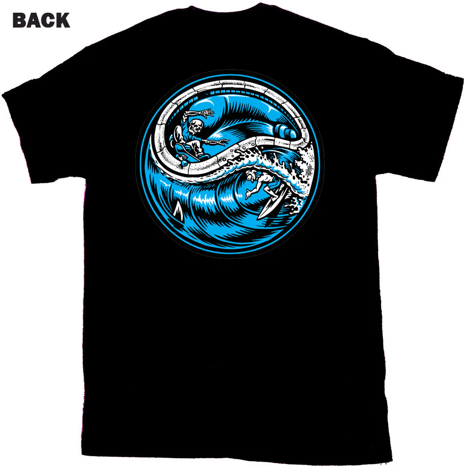 JIMBO PHILLIPS "SURF SKATE" TEE (NAVY) - Image 2