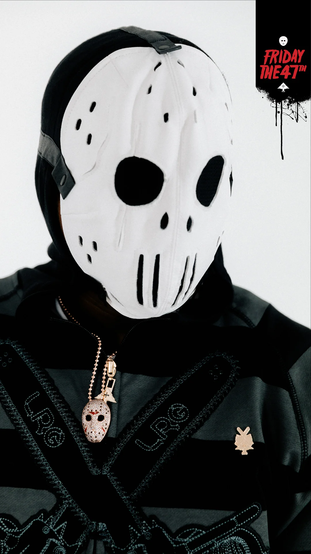LRG "FRIDAY THE 47TH" ZIP HOODIE (BLACK) - Image 3