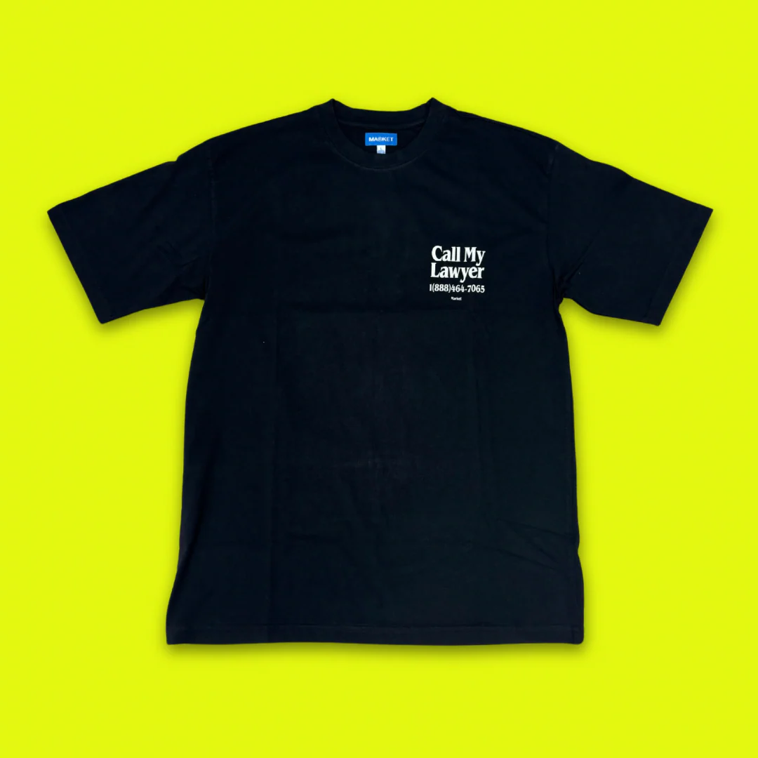 MARKET "CALL MY LAWYER" TEE (BLACK)