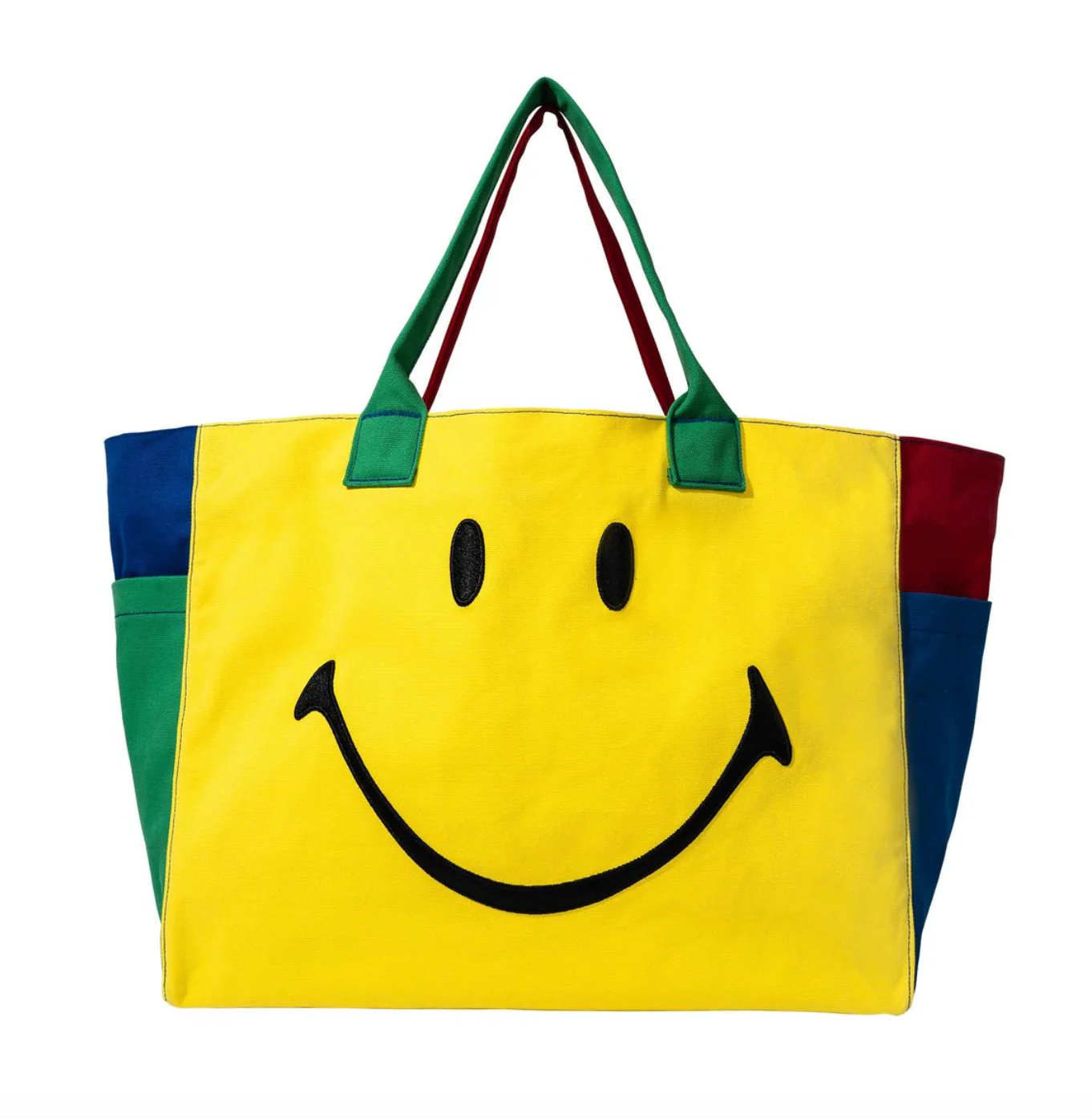 MARKET "SMILEY COLOR BLOCK" TOTE BAG (MULTI)