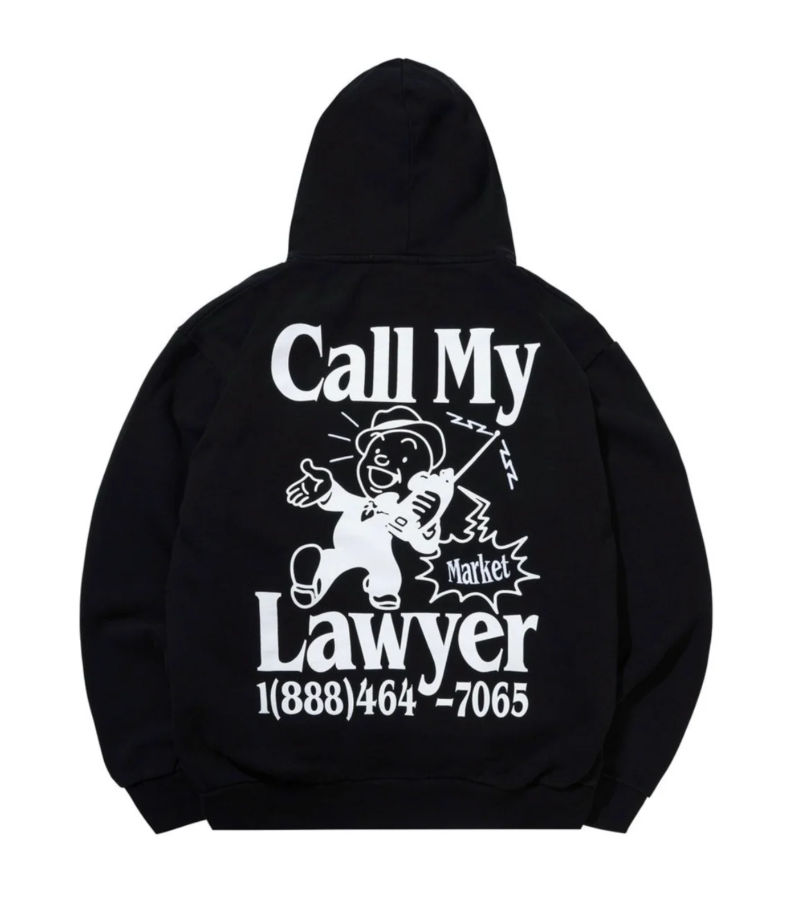 MARKET "WALKING & TALKING LAWYER" HOODY (BLACK) - Image 2