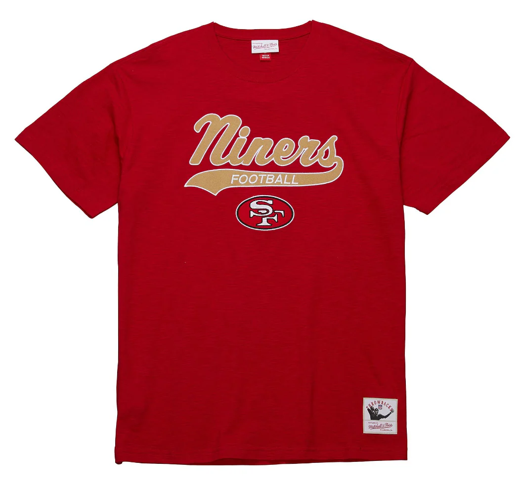 MITCHELL & NESS "LEGENDARY VINTAGE LOGO" SAN FRANCISCO 49ERS TEE (RED)