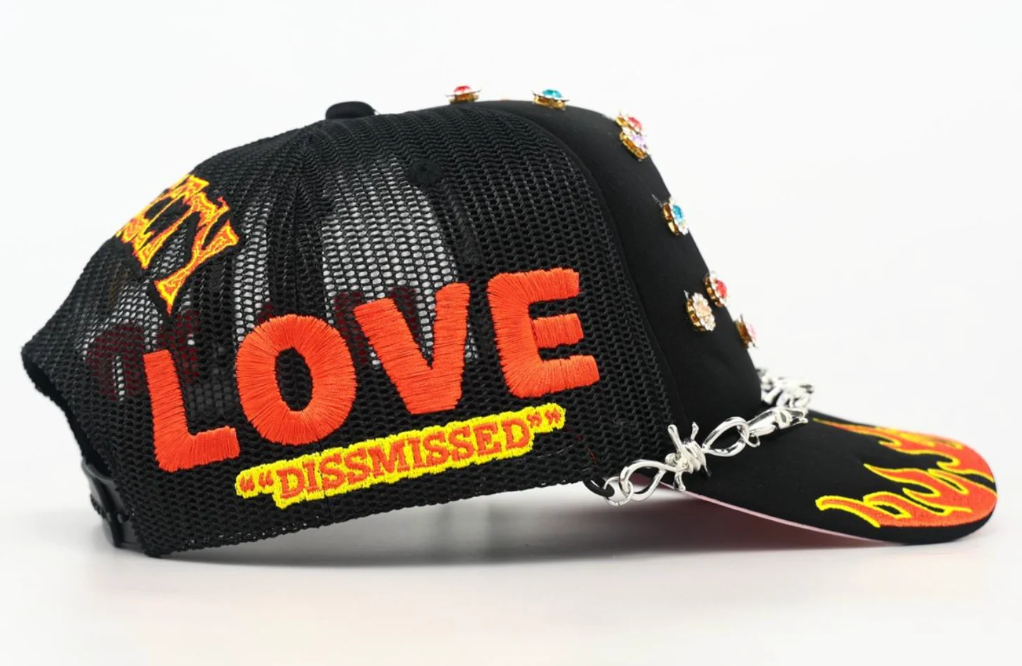 MOUR X TOXICITY "LOVE HARD" MESH TRUCKER (BLACK) - Image 3