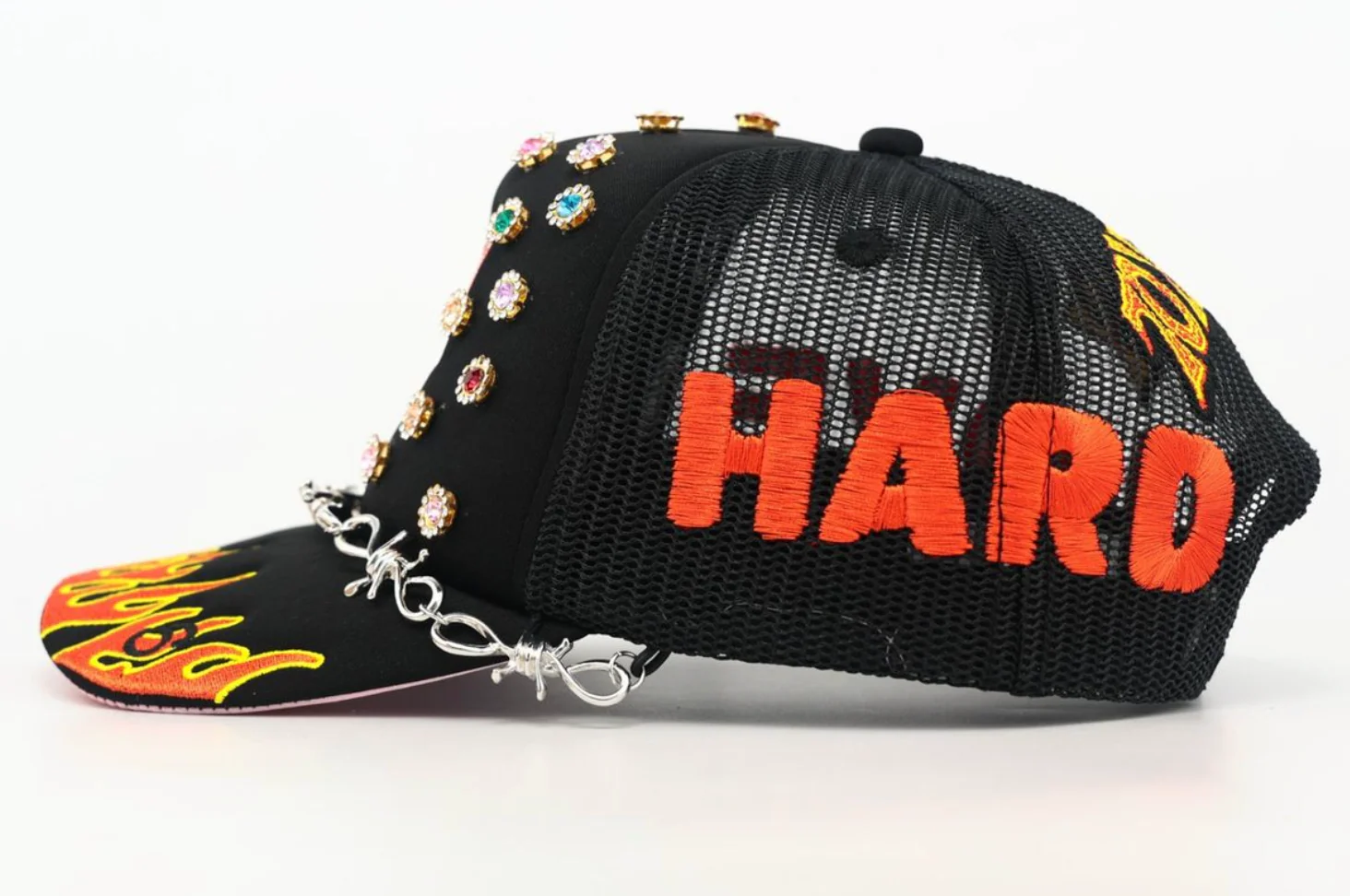 MOUR X TOXICITY "LOVE HARD" MESH TRUCKER (BLACK) - Image 4