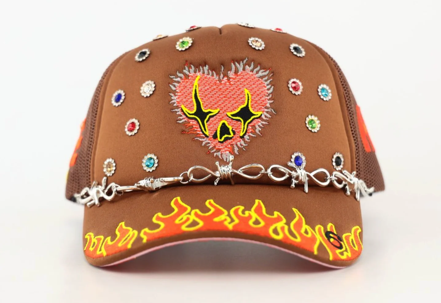 MOUR X TOXICITY "LOVE HARD" MESH TRUCKER (BROWN) - Image 2