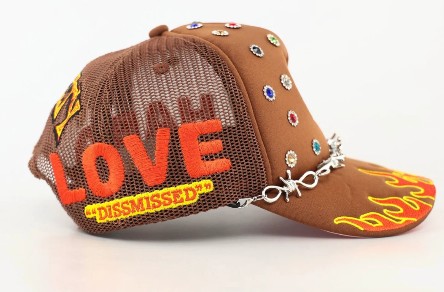 MOUR X TOXICITY "LOVE HARD" MESH TRUCKER (BROWN) - Image 4