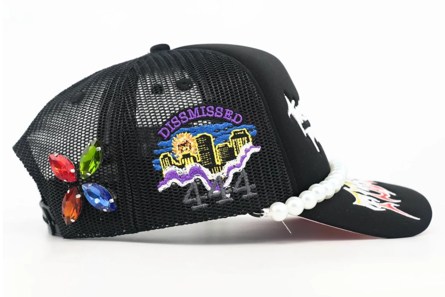 MOUR X TOXICITY "TROUBLE IN PARADISE" MESH TRUCKER (BLACK) - Image 3