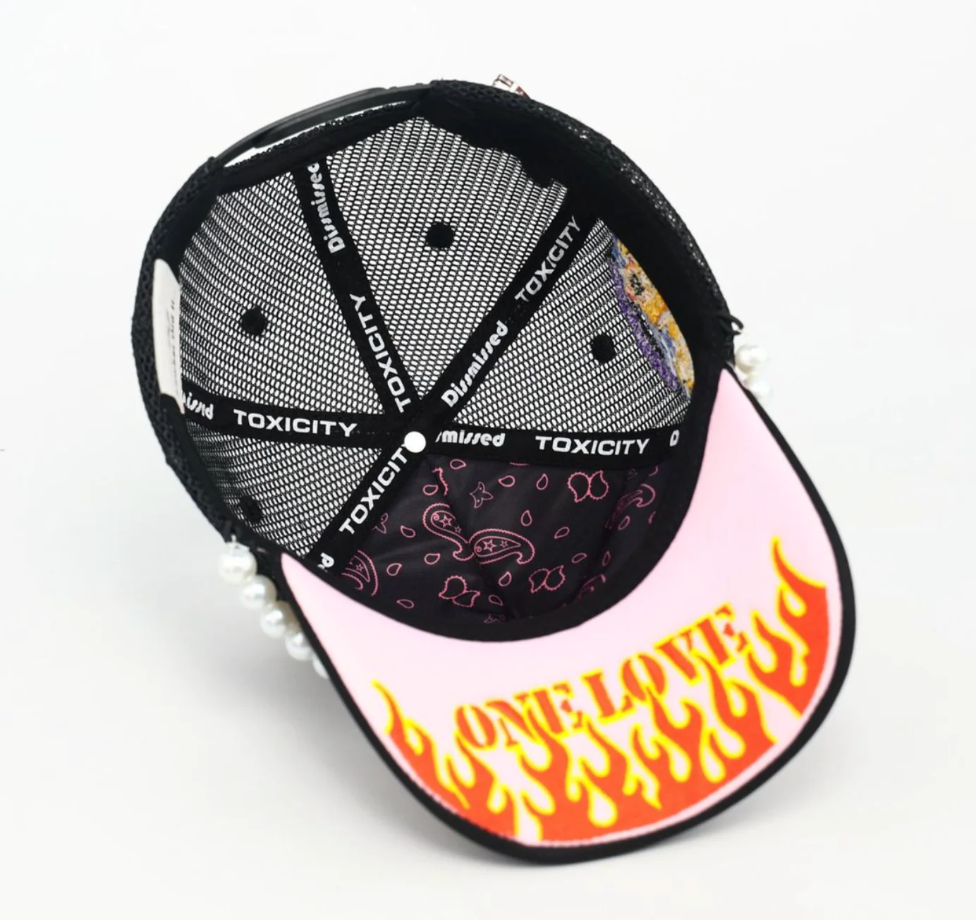 MOUR X TOXICITY "TROUBLE IN PARADISE" MESH TRUCKER (BLACK) - Image 6