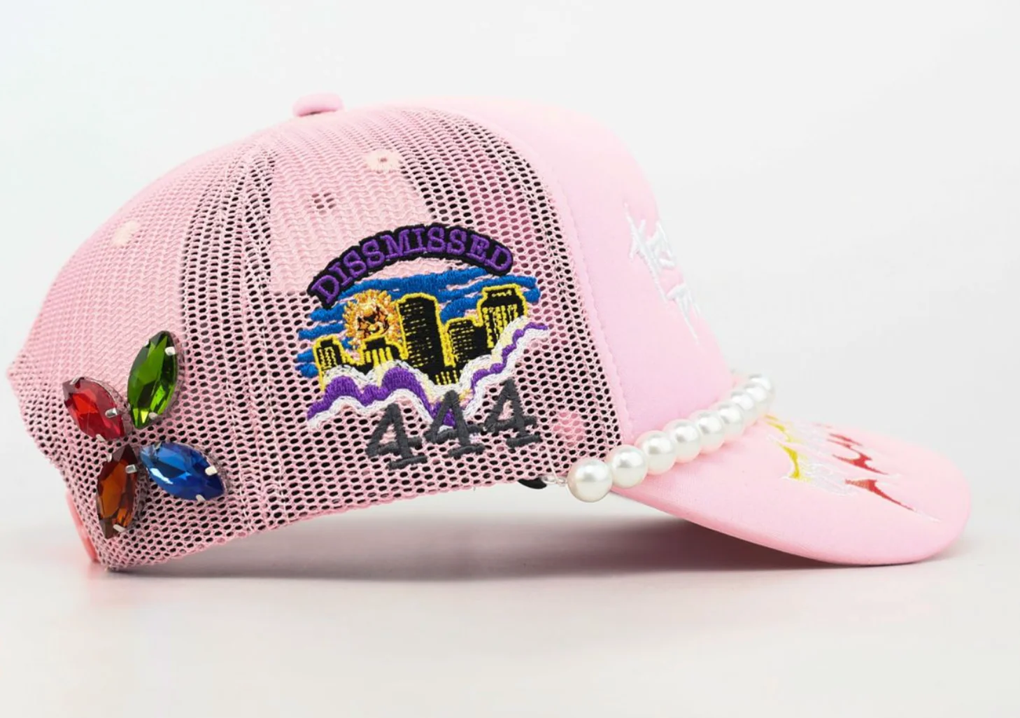 MOUR X TOXICITY "TROUBLE IN PARADISE" MESH TRUCKER (PINK) - Image 3