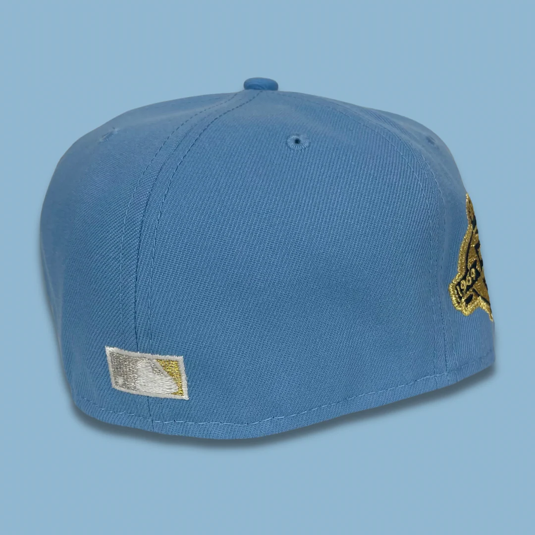 NEW ERA "10 POUNDS OF GOLD" KANSAS CITY ROYALS FITTED HAT (SKY BLUE/SONGBIRD BLUE) - Image 3
