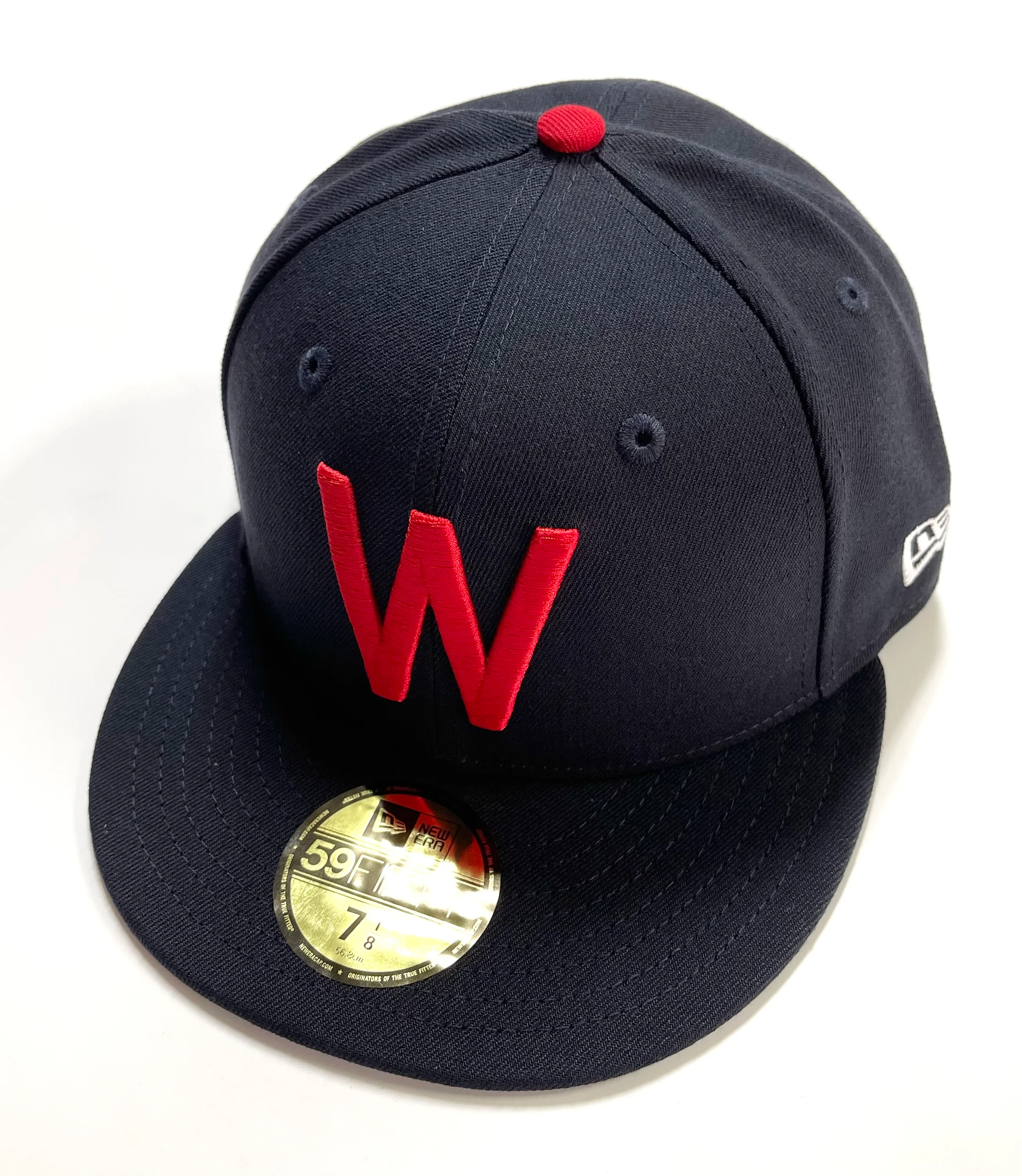NEW ERA "1952" WASHINGTON SENATORS FITTED HAT (NAVY/RED) (SIZE 7 & 7 1/4)
