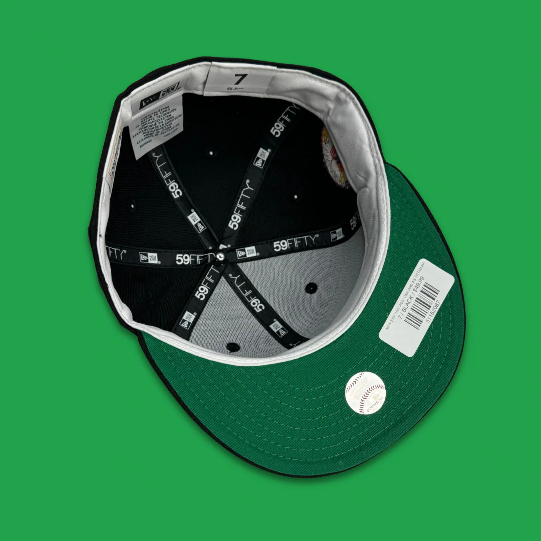 NEW ERA “5 TEAMS - 1 HAT" OAKLAND A'S FITTED HAT (BLACK)b - Image 3