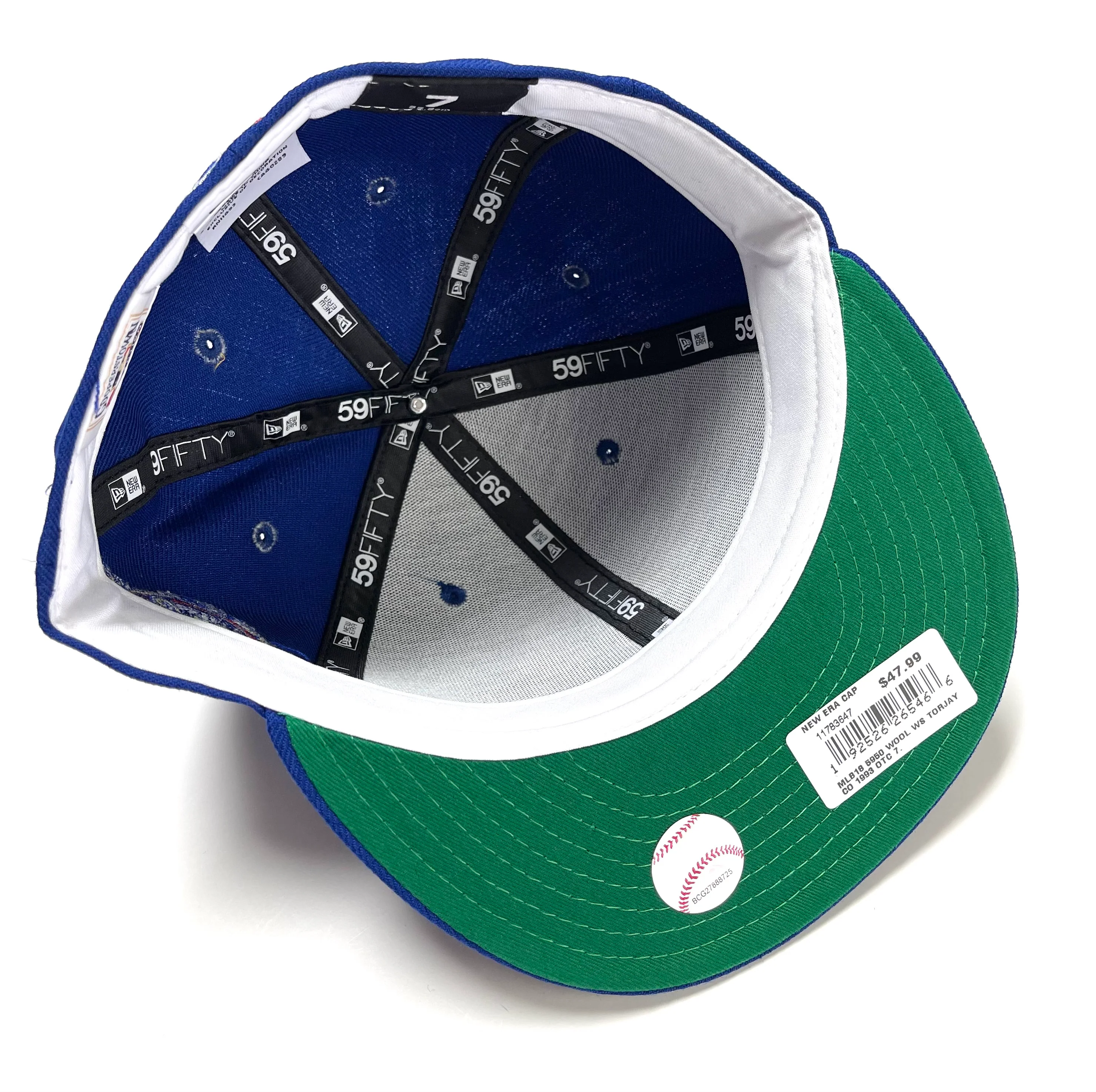 NEW ERA "1993 WS SIDE PATCH" TORONTO BLUEJAYS FITTED HAT - Image 3