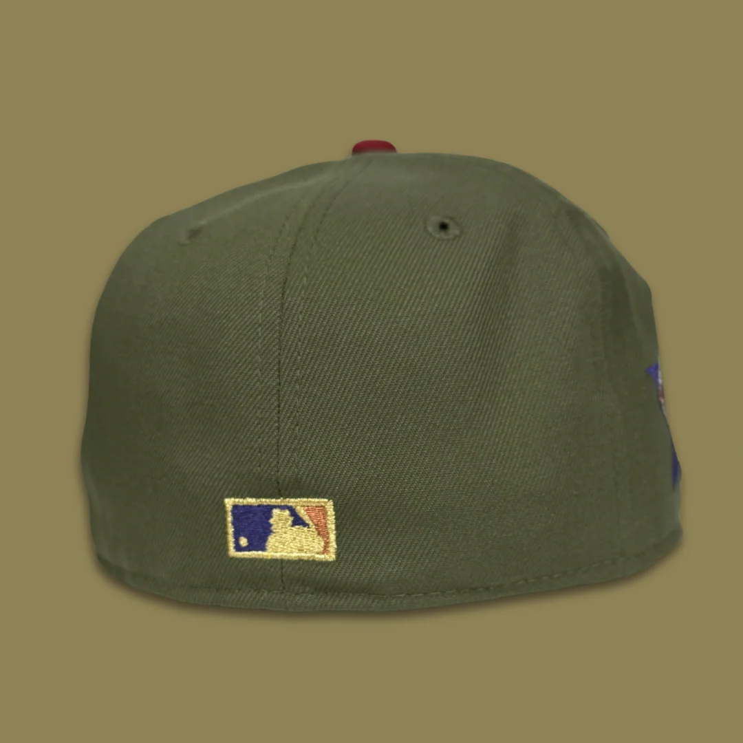 NEW ERA “93 TILL" OAKLAND A'S FITTED HAT (OLIVE/RED)f - Image 3