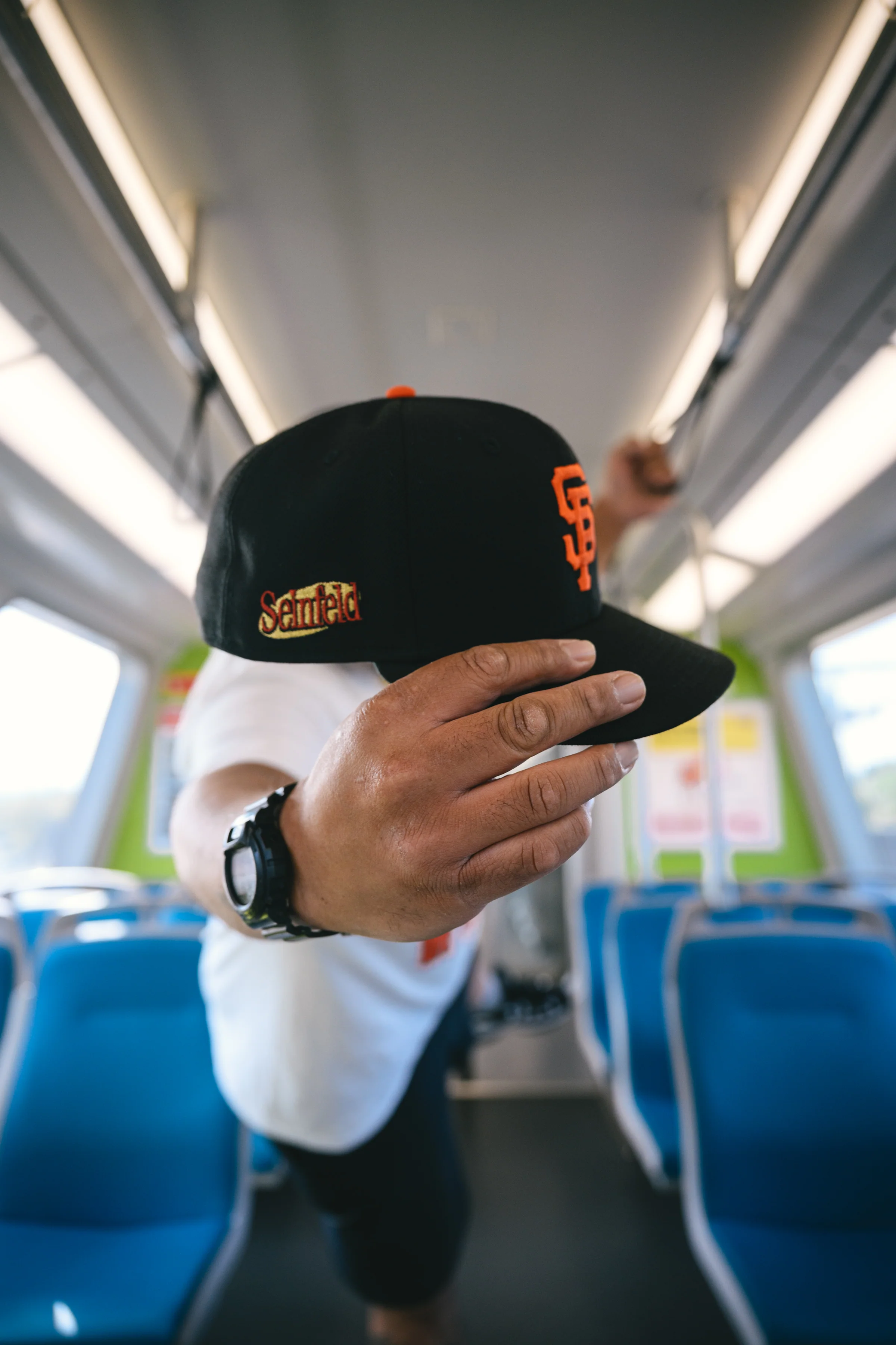 NEW ERA "A HAT ABOUT NOTHING" SAN FRANCISCO GIANTS FITTED HAT (BLACK/ORANGE) - Image 9