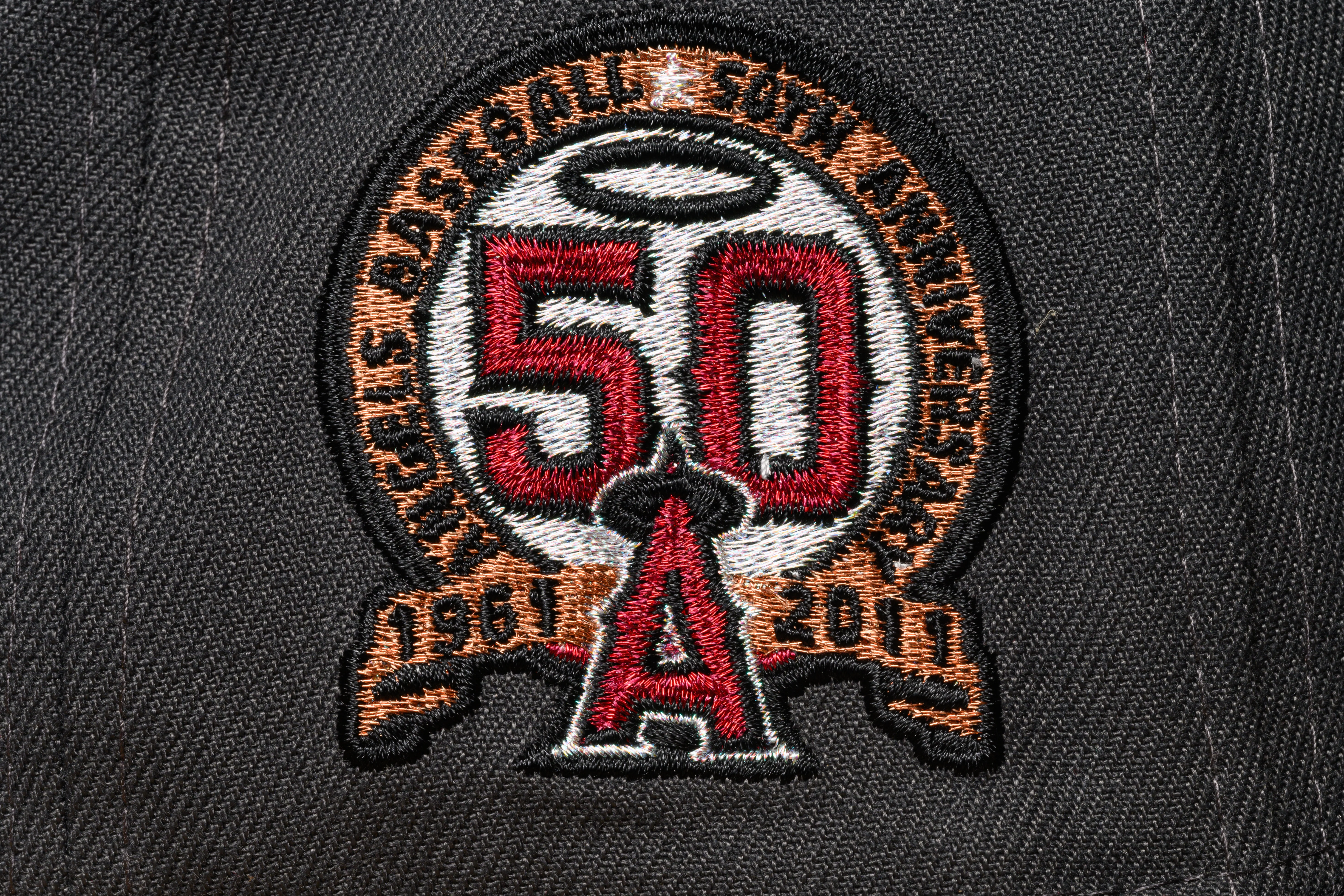 NEW ERA "AKUMA" ANAHEIM ANGELS FITTED HAT (GREY/CHARCOAL GREY) - Image 3