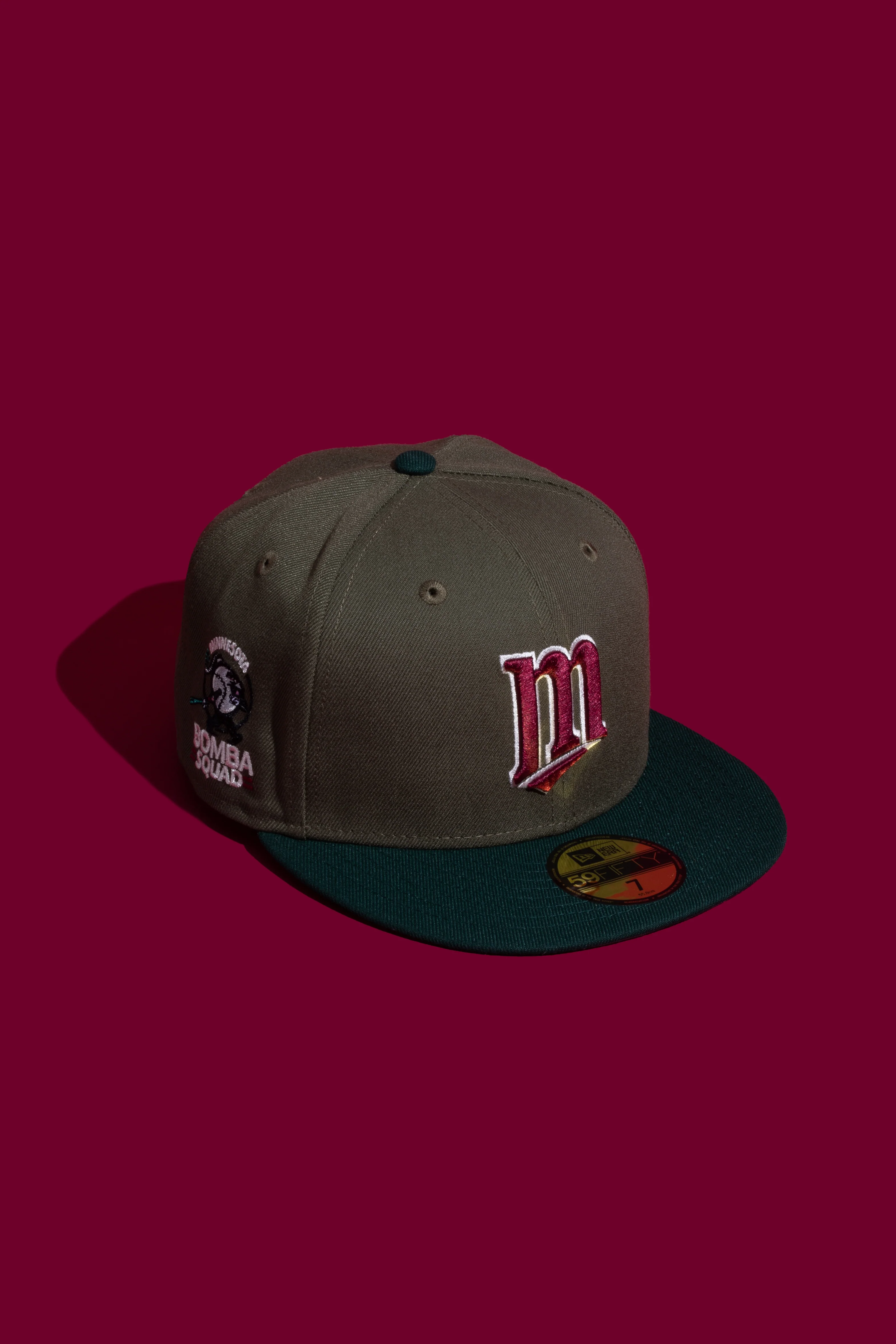 NEW ERA "ALD" MINNESOTA TWINS FITTED HAT (OLIVE/GREEN) (SIZE 7 3/8)