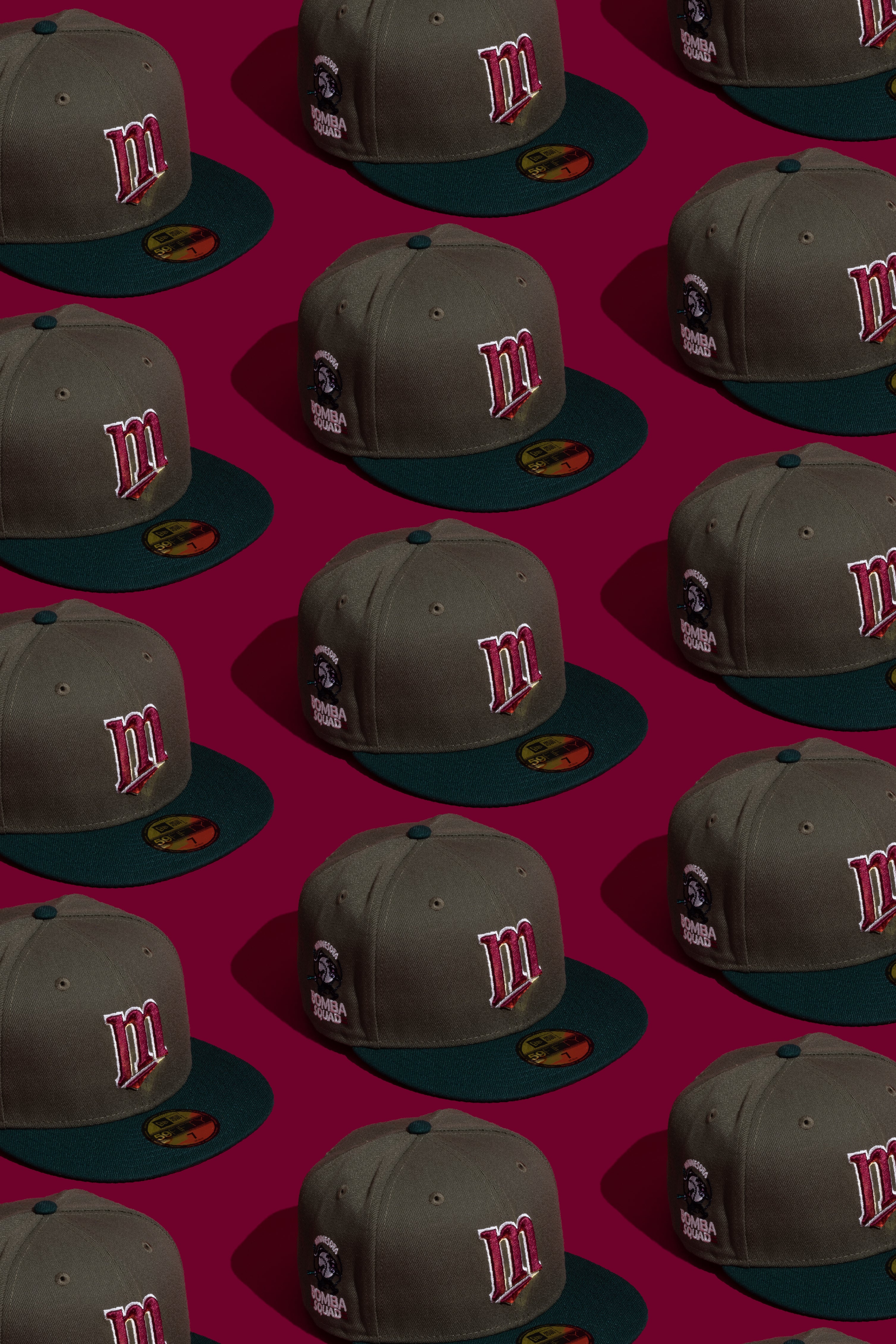 NEW ERA "ALD" MINNESOTA TWINS FITTED HAT (OLIVE/GREEN) (SIZE 7 3/8) - Image 2