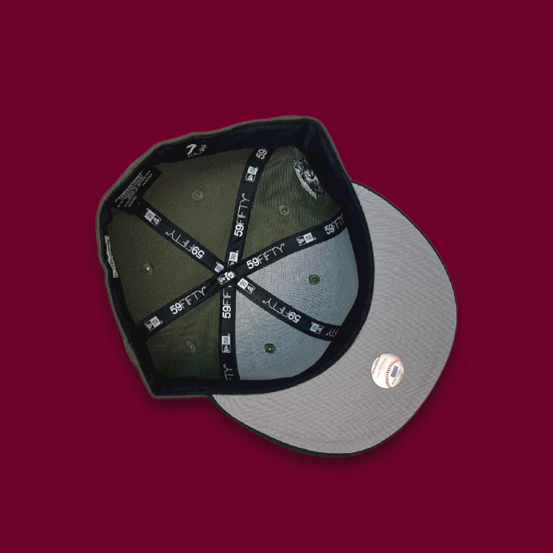NEW ERA "ALD" MINNESOTA TWINS FITTED HAT (OLIVE/GREEN) (SIZE 7 3/8) - Image 4