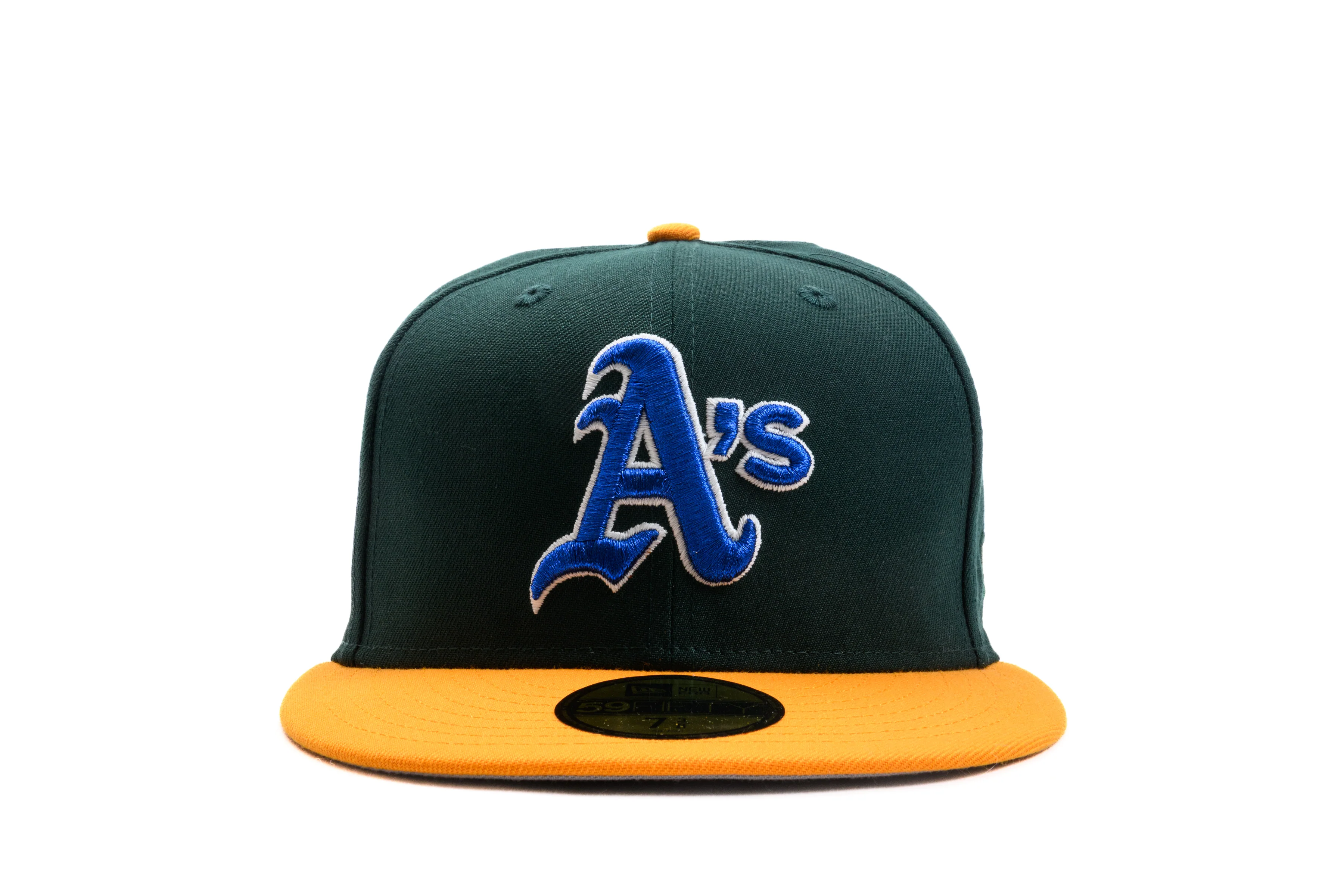 NEW ERA "ALMIGHTY" OAKLAND ATHLETICS FITTED HAT (DARK GREEN/A GOLD) - Image 8
