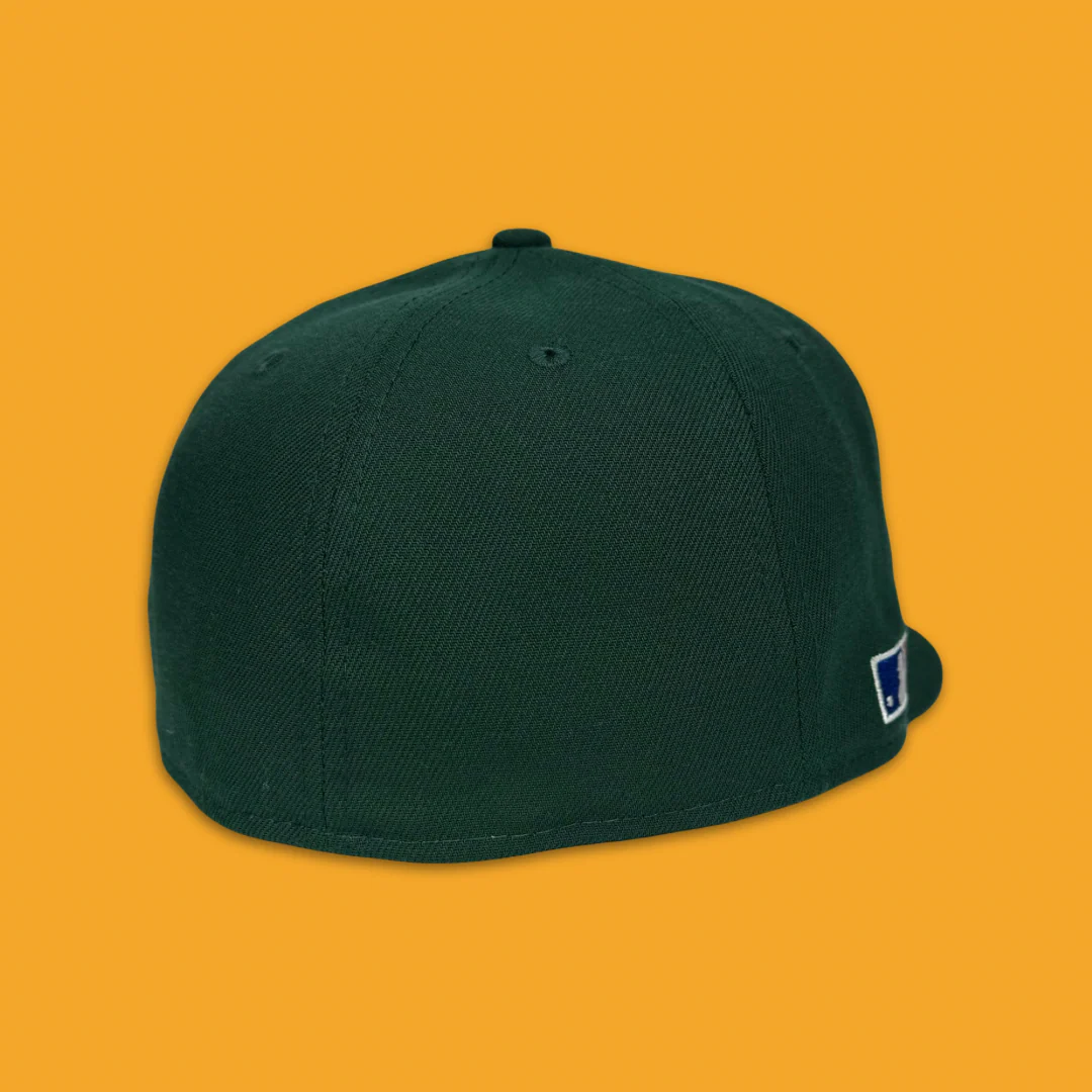 NEW ERA “STANDARD ISSUE" OAKLAND A'S FITTED HAT (DARK GREEN) - Image 3