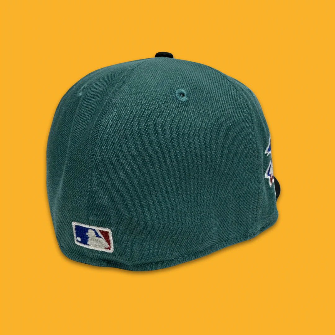 NEW ERA “AMERICAN" OAKLAND A'S FITTED HAT (PINE GREEN/BLACK) - Image 3