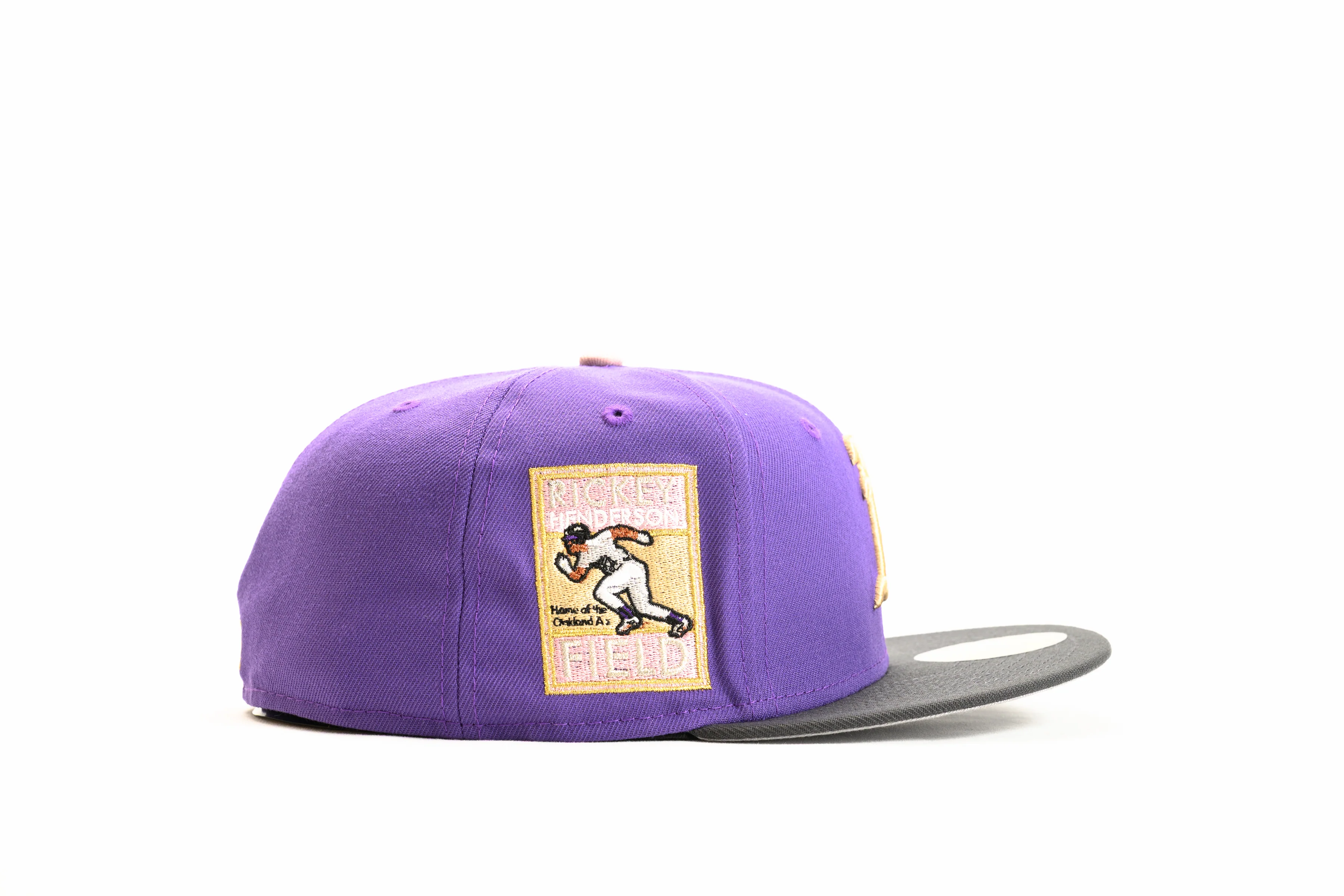 NEW ERA "ARACHNOPHOBIA" OAKLAN A'S FITTED HAT (PURPLE/DARK GRAPHITE/PINK) - Image 5