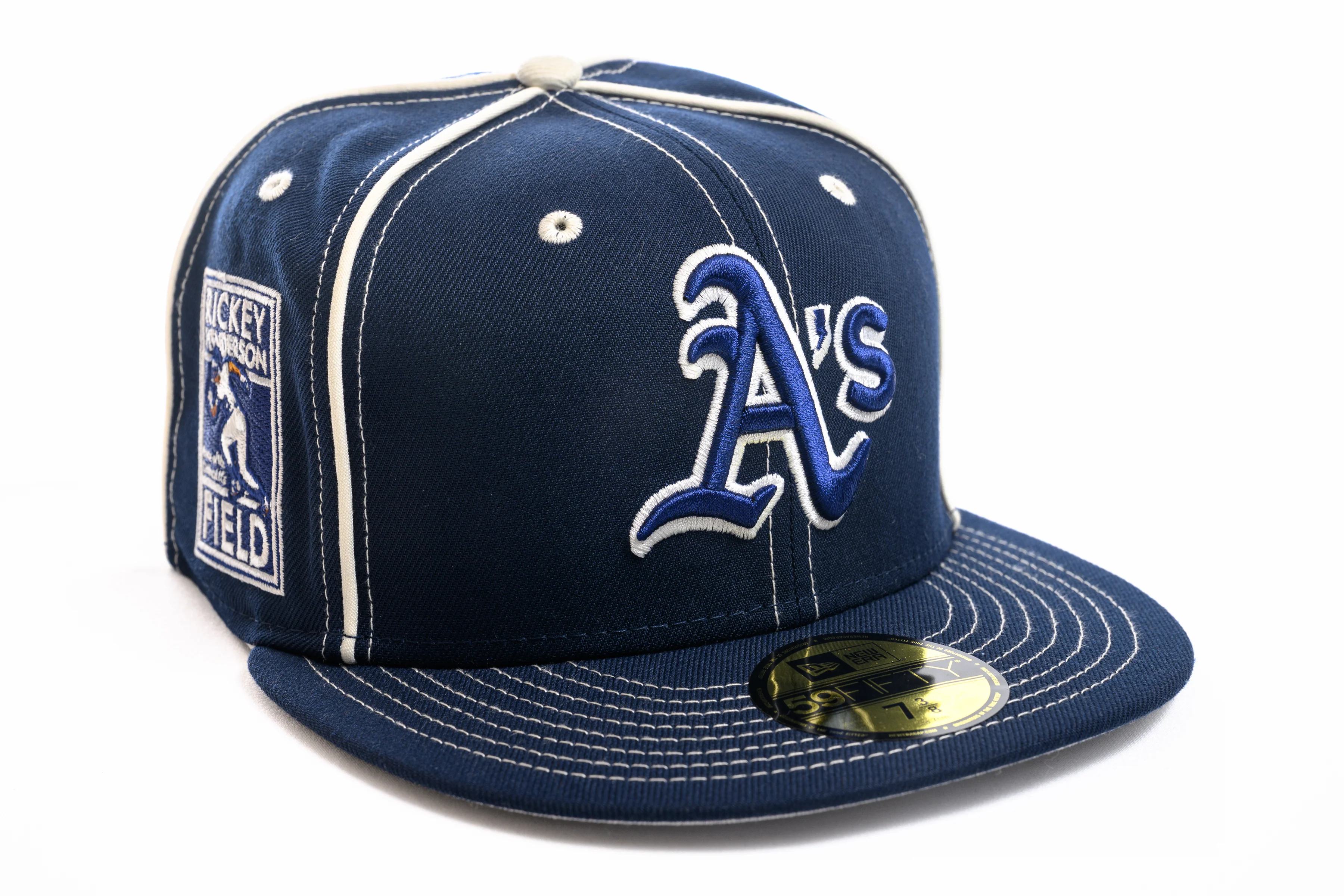 NEW ERA "ARCHITECT" OAKLAND A'S FITTED HAT (OCEANSIDE BLUE/CHROME)