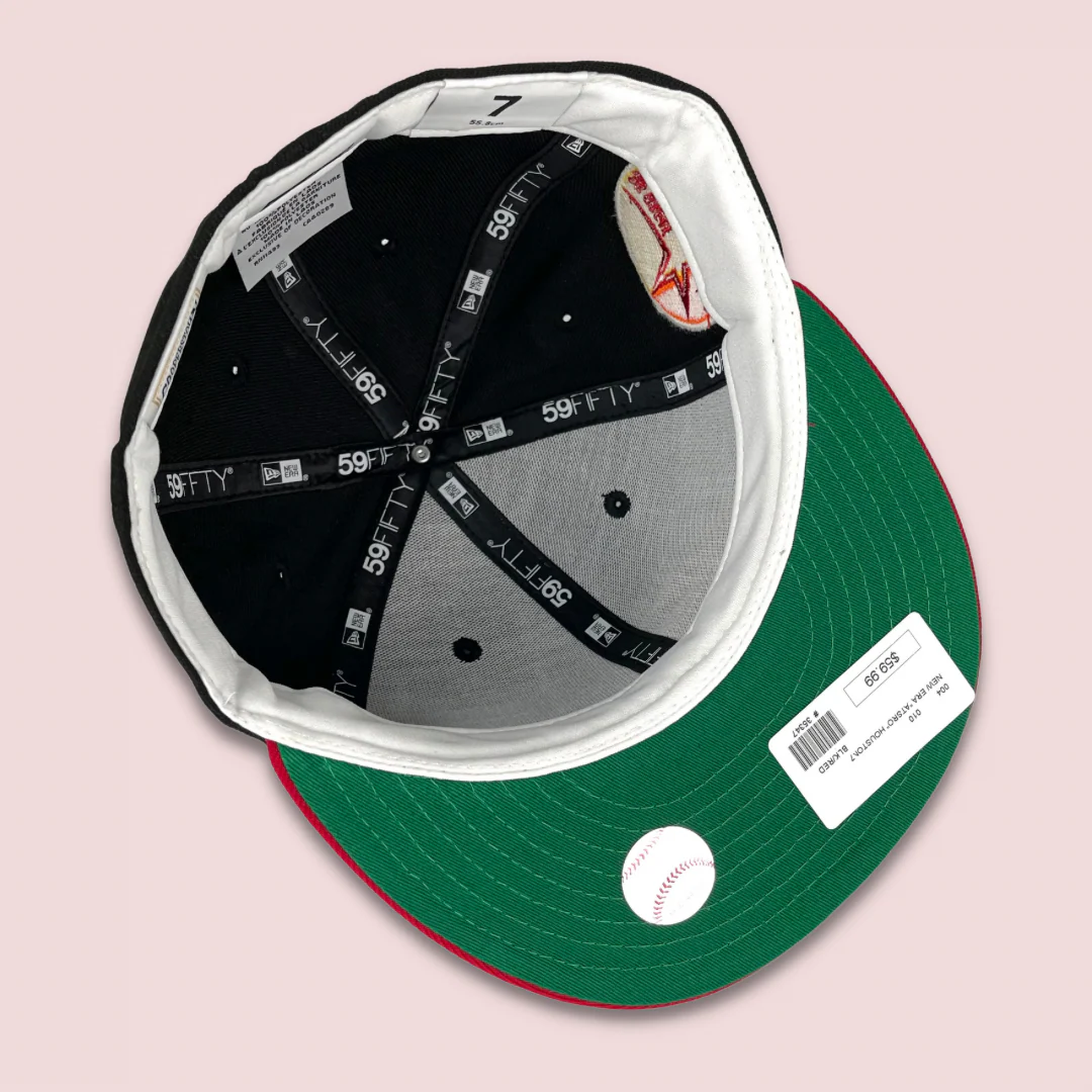 NEW ERA "ASTRO" HOUSTON ASTROS FITTED HAT (BLACK/RED) - Image 4
