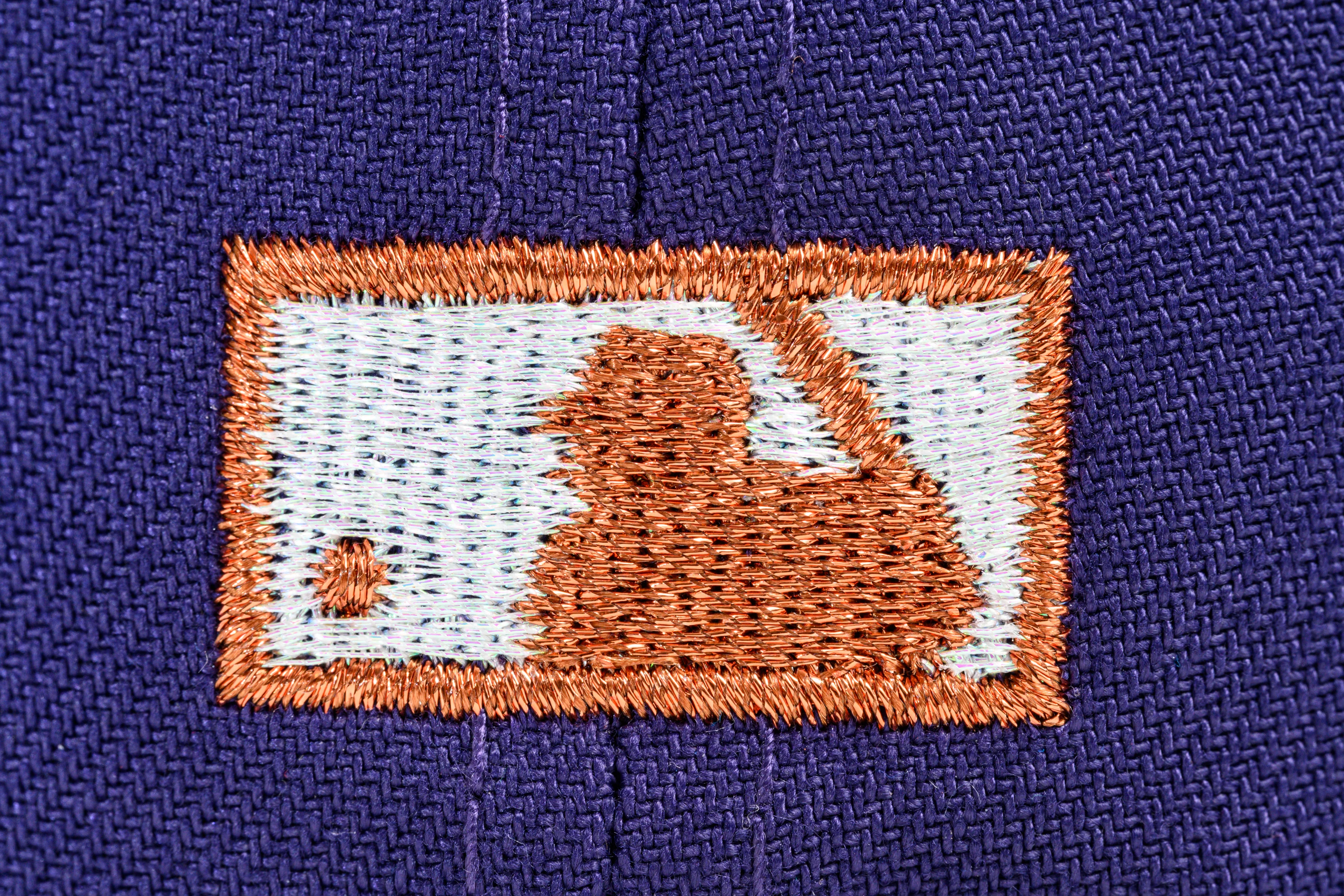 NEW ERA "ATL" ATLANTA BRAVES FITTED HAT (PURPLE/NAVY/RED) - Image 4